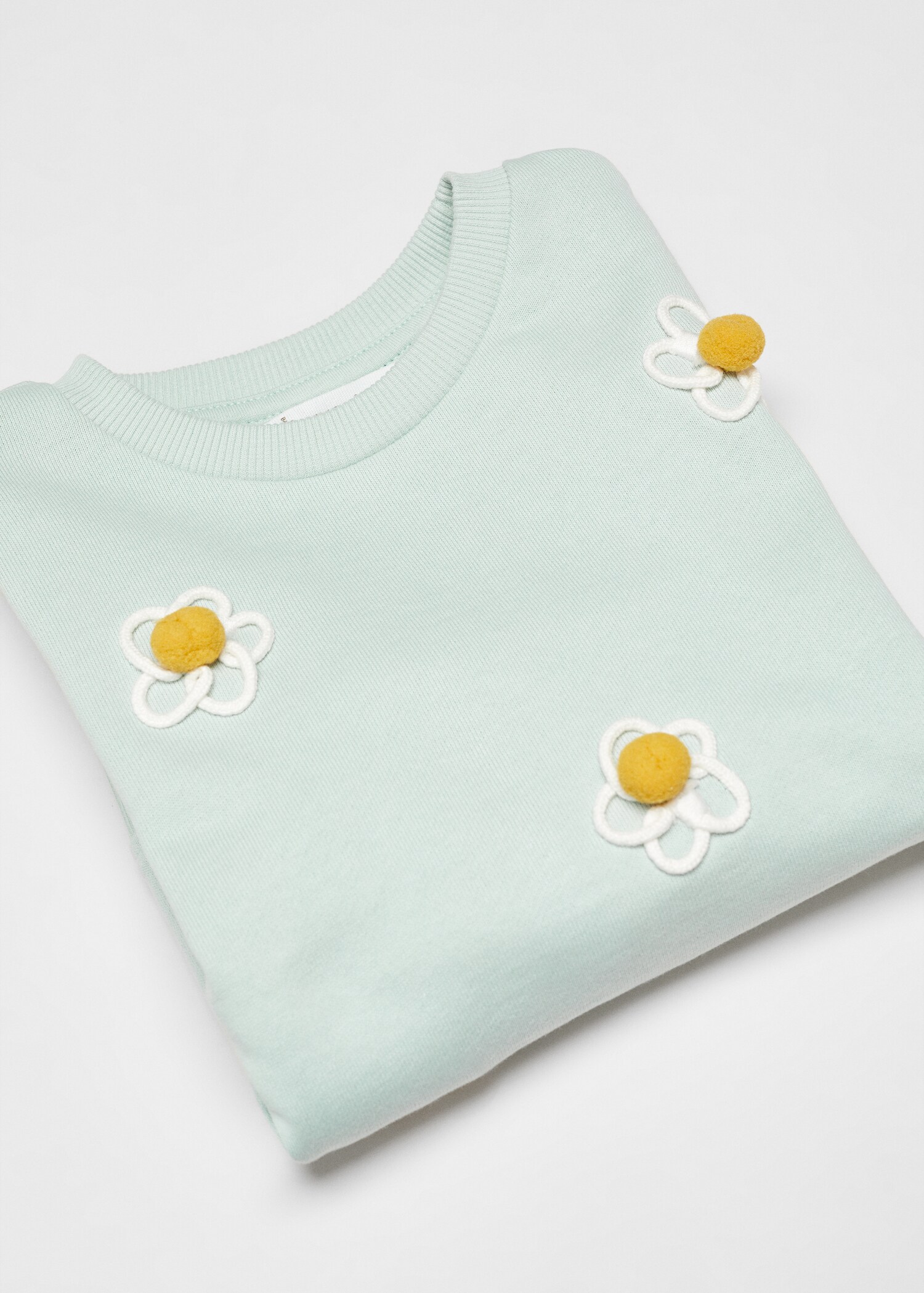 Embossed flowers sweatshirt - Details of the article 8