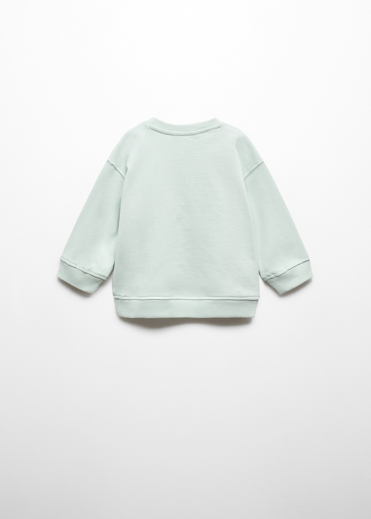 Embossed flowers sweatshirt - Reverse of the article