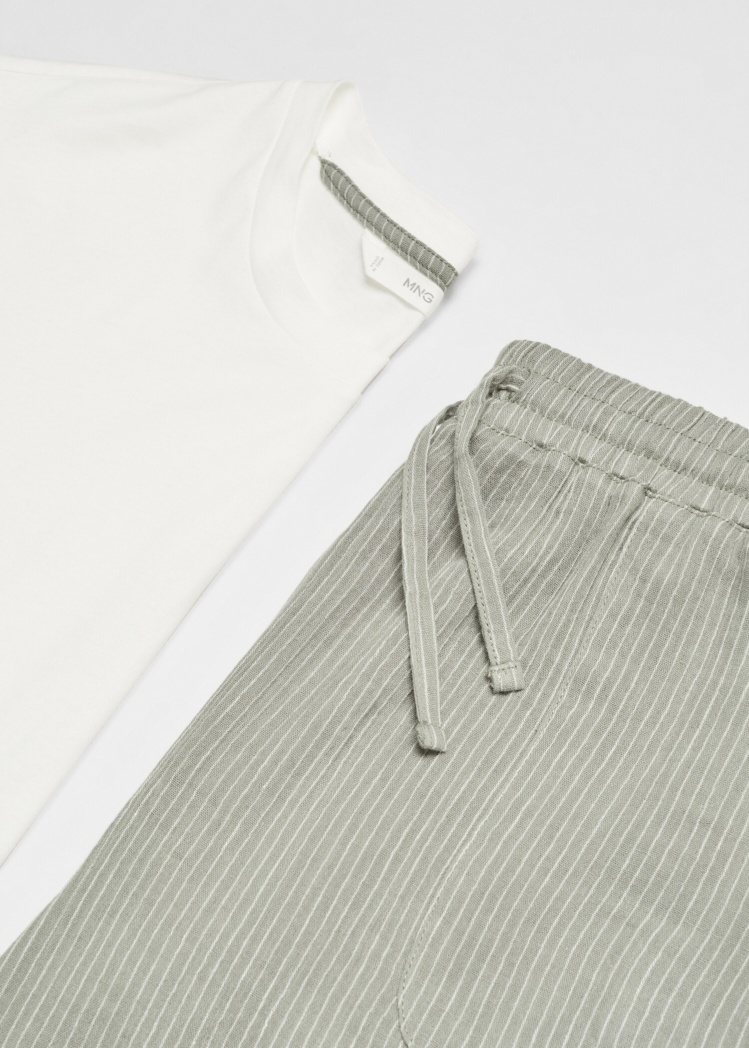 Gestreepte katoenen pyjamaset - Detail van het artikel 8
