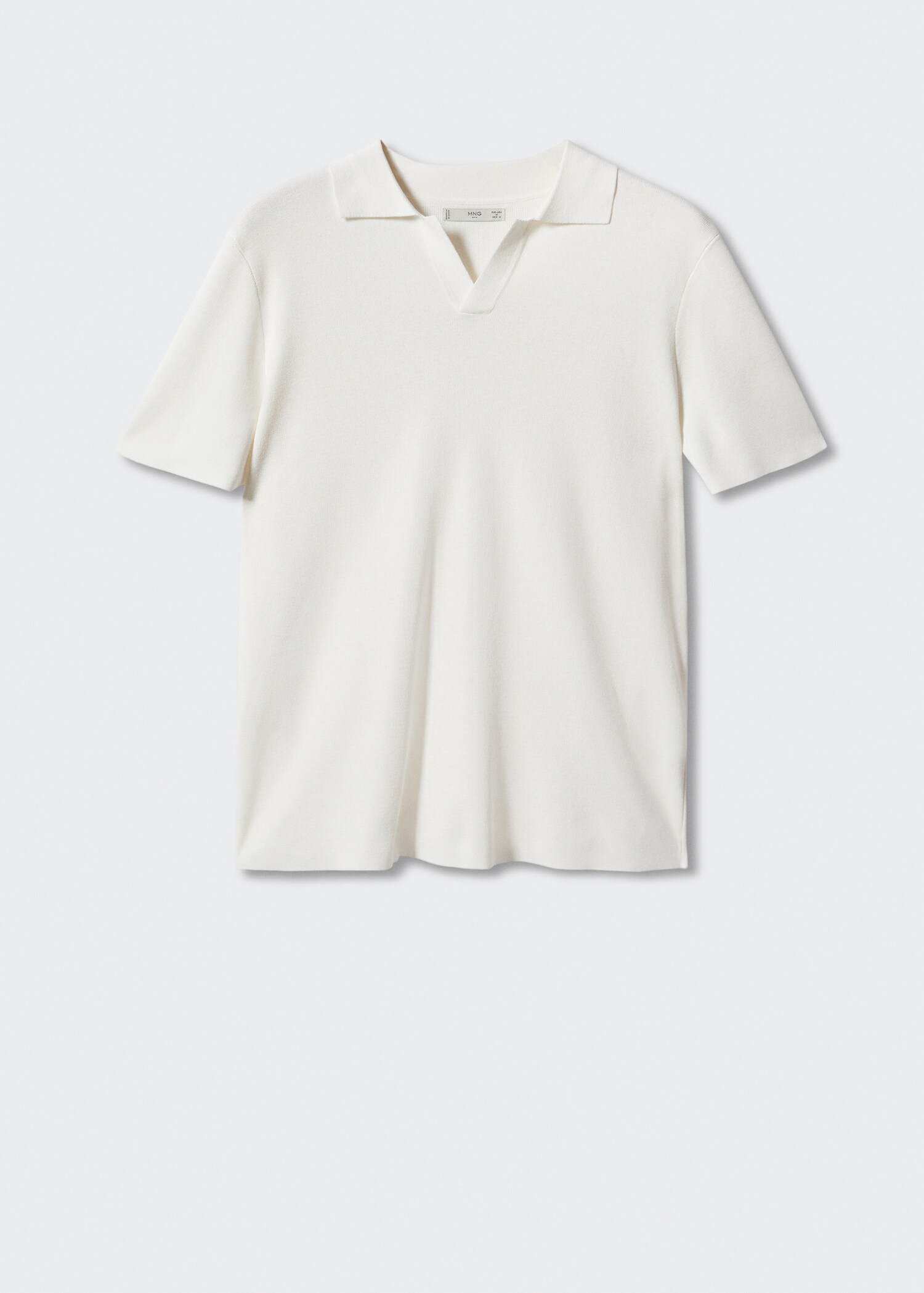 Fine-knit polo shirt - Article without model