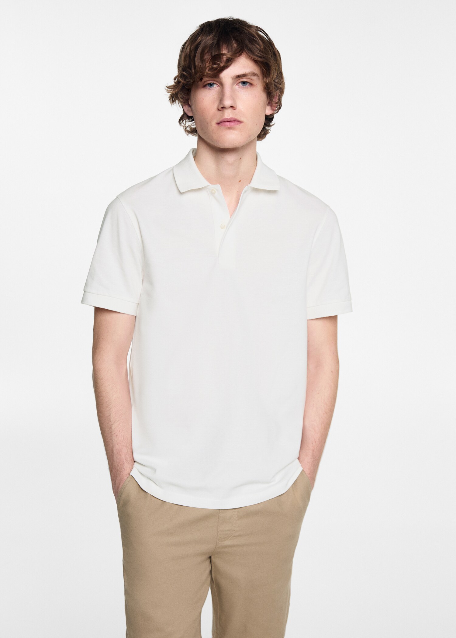 Polo manches courtes coton - Plan moyen