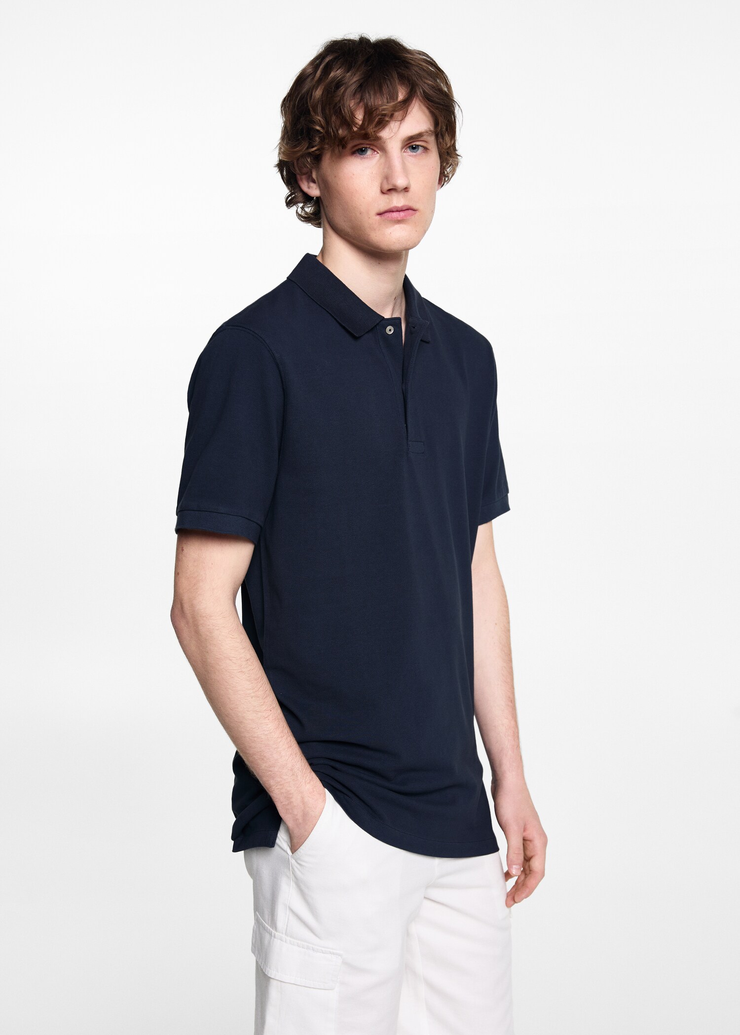 Polo manches courtes coton - Plan moyen