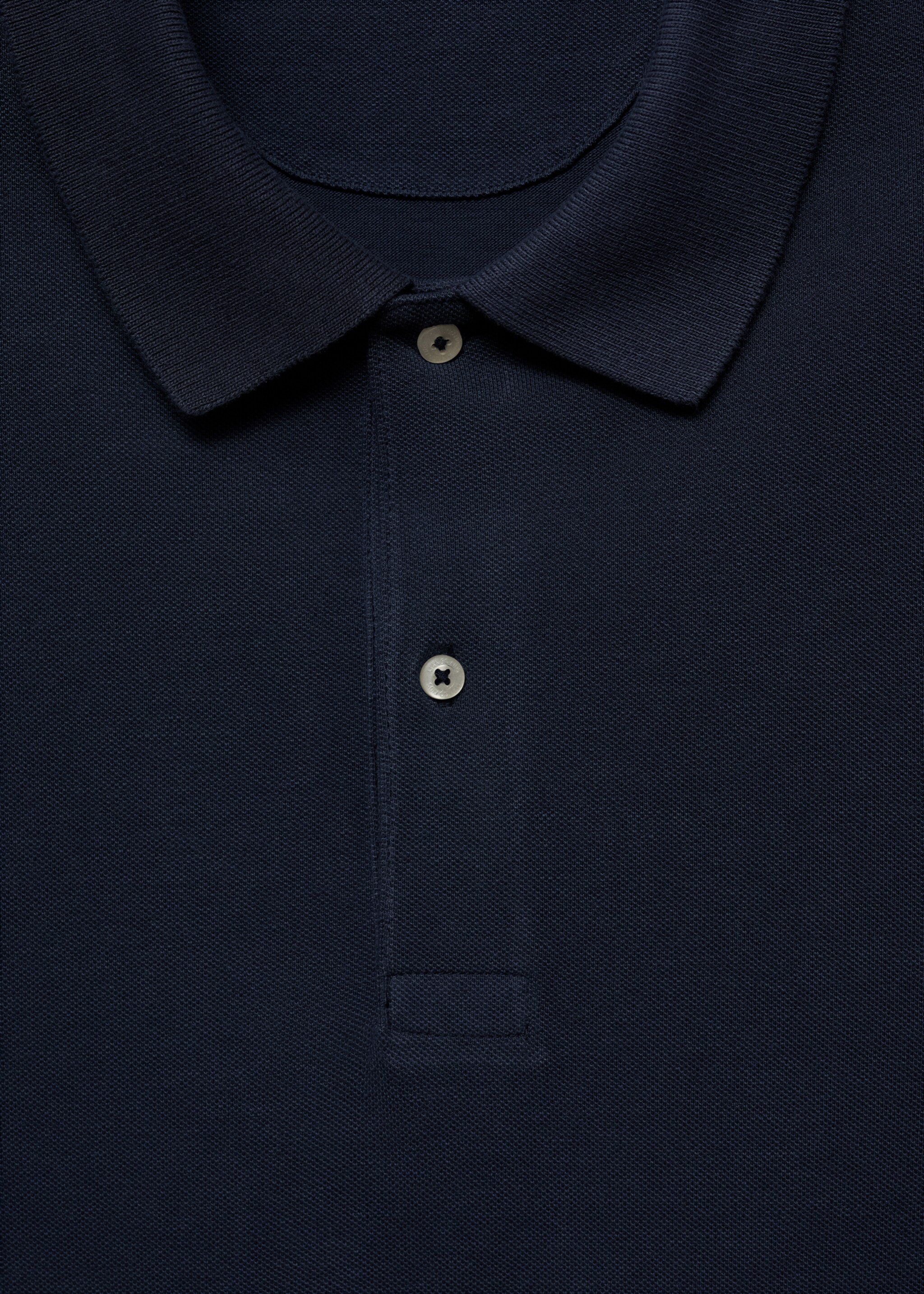 Polo manches courtes coton - Détail de l'article 8, Bleu marine. Ref: 67096010-00.