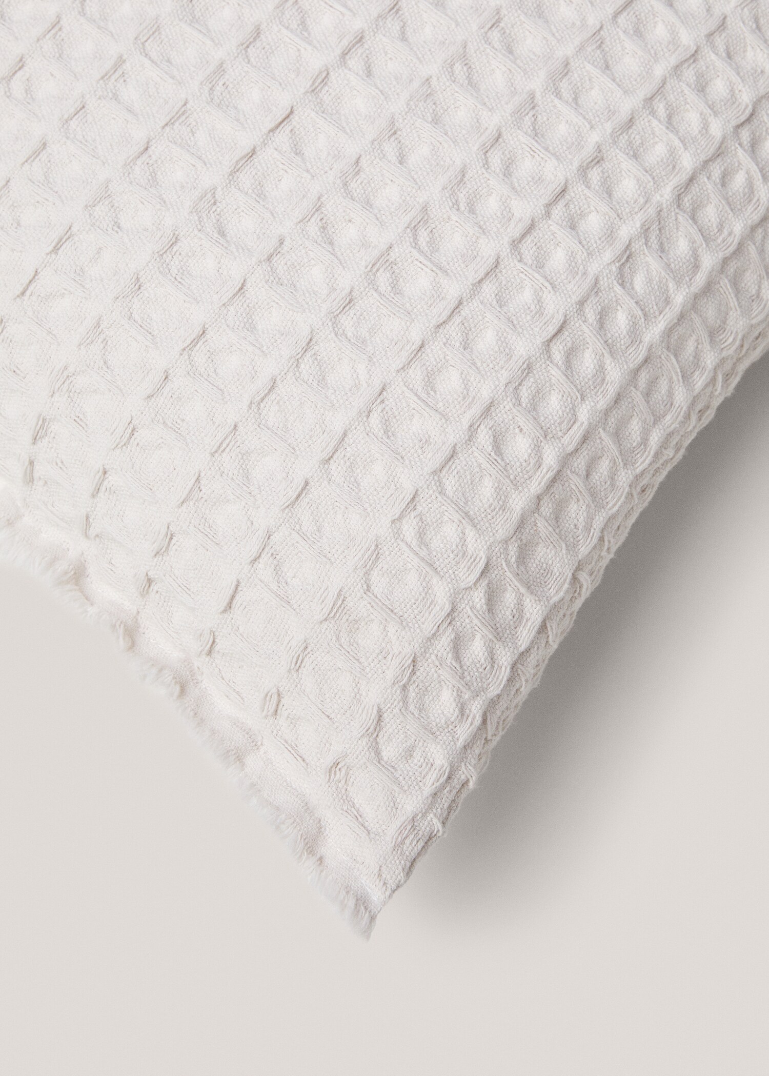 Cotton waffle pillowcase 60x60cm - Details of the article 1
