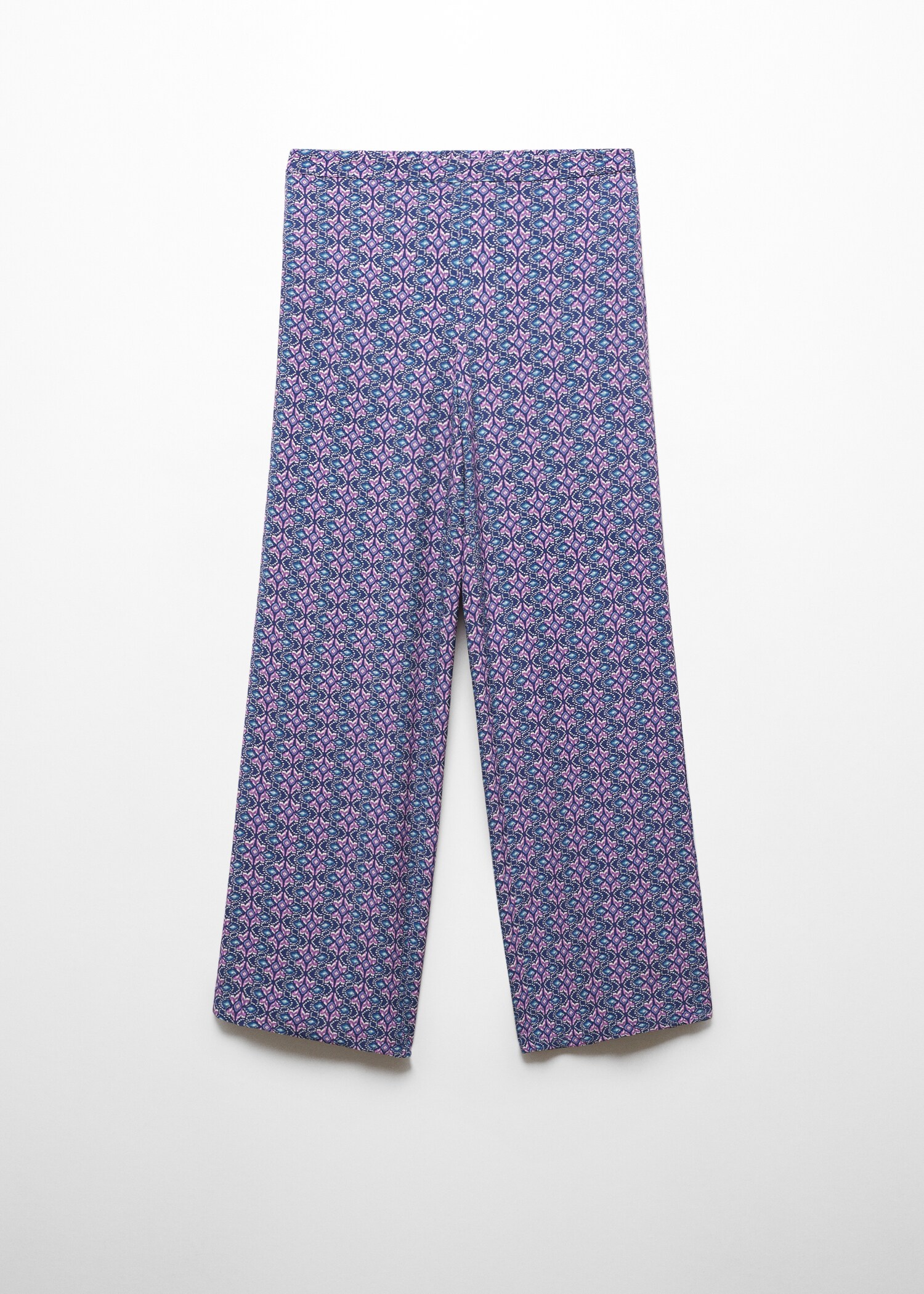 Printed straight trousers - Article without model