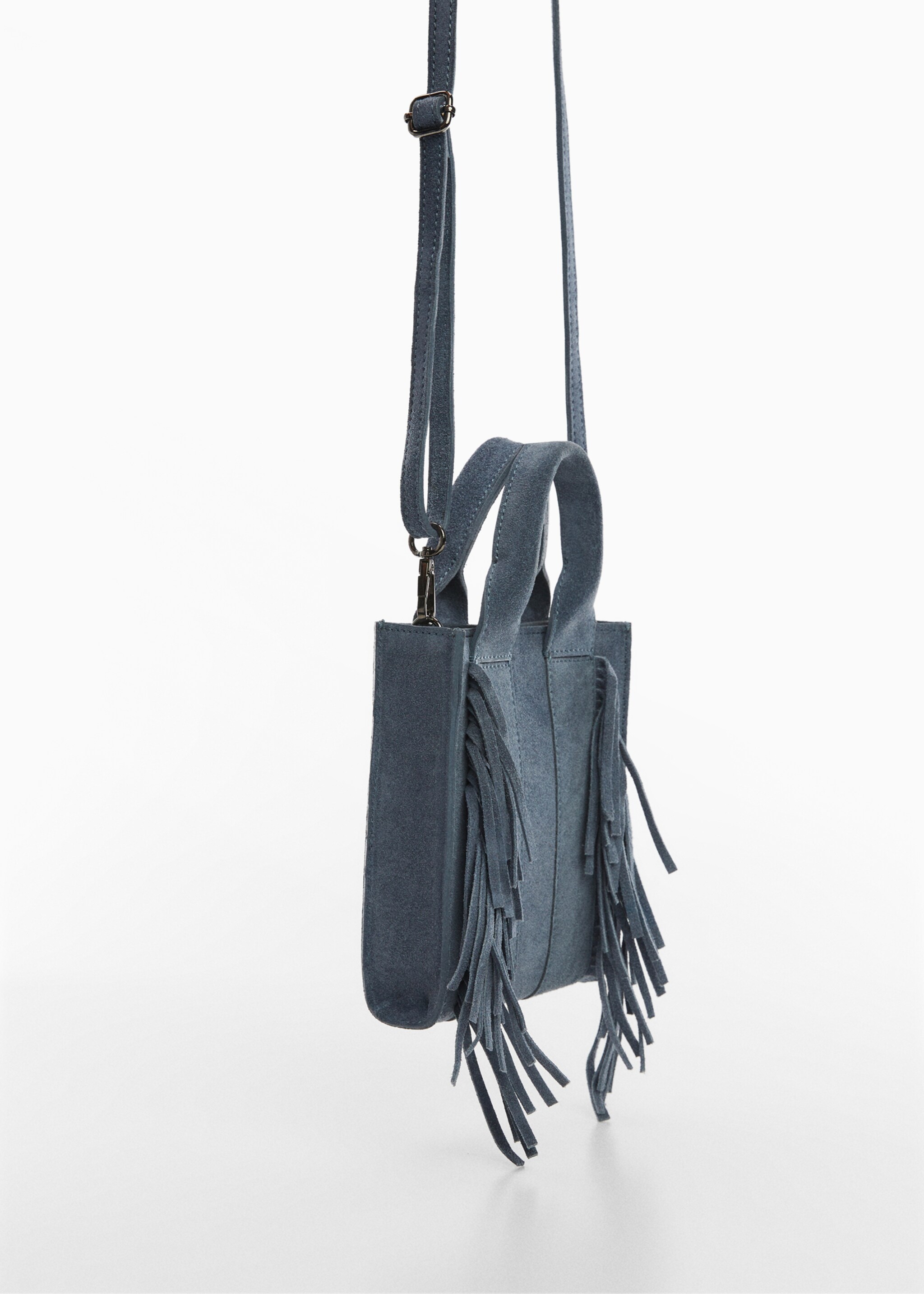 Fringe leather bag - Medium plane