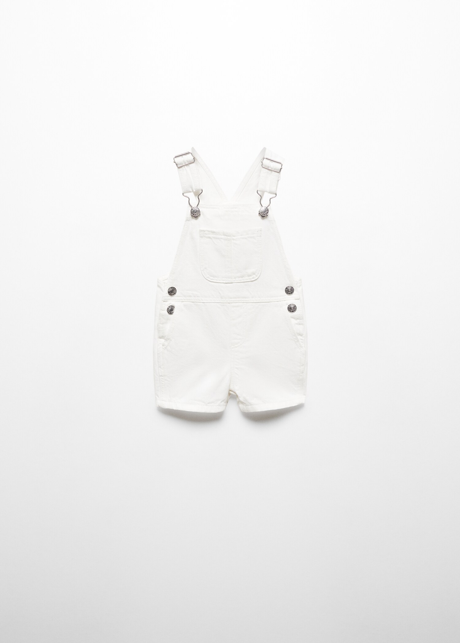 Short denim dungarees - Article without model