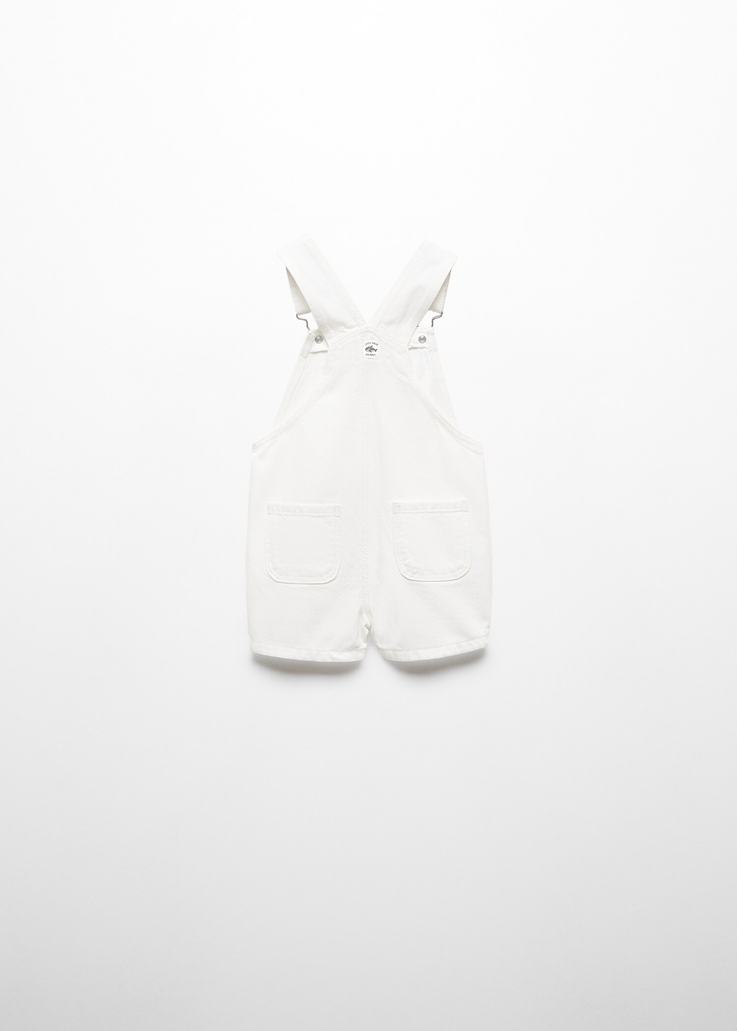 Short denim dungarees - Reverse of the article