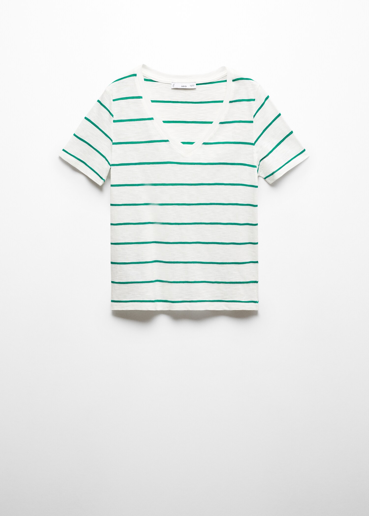 V-neck striped T-shirt - Article without model