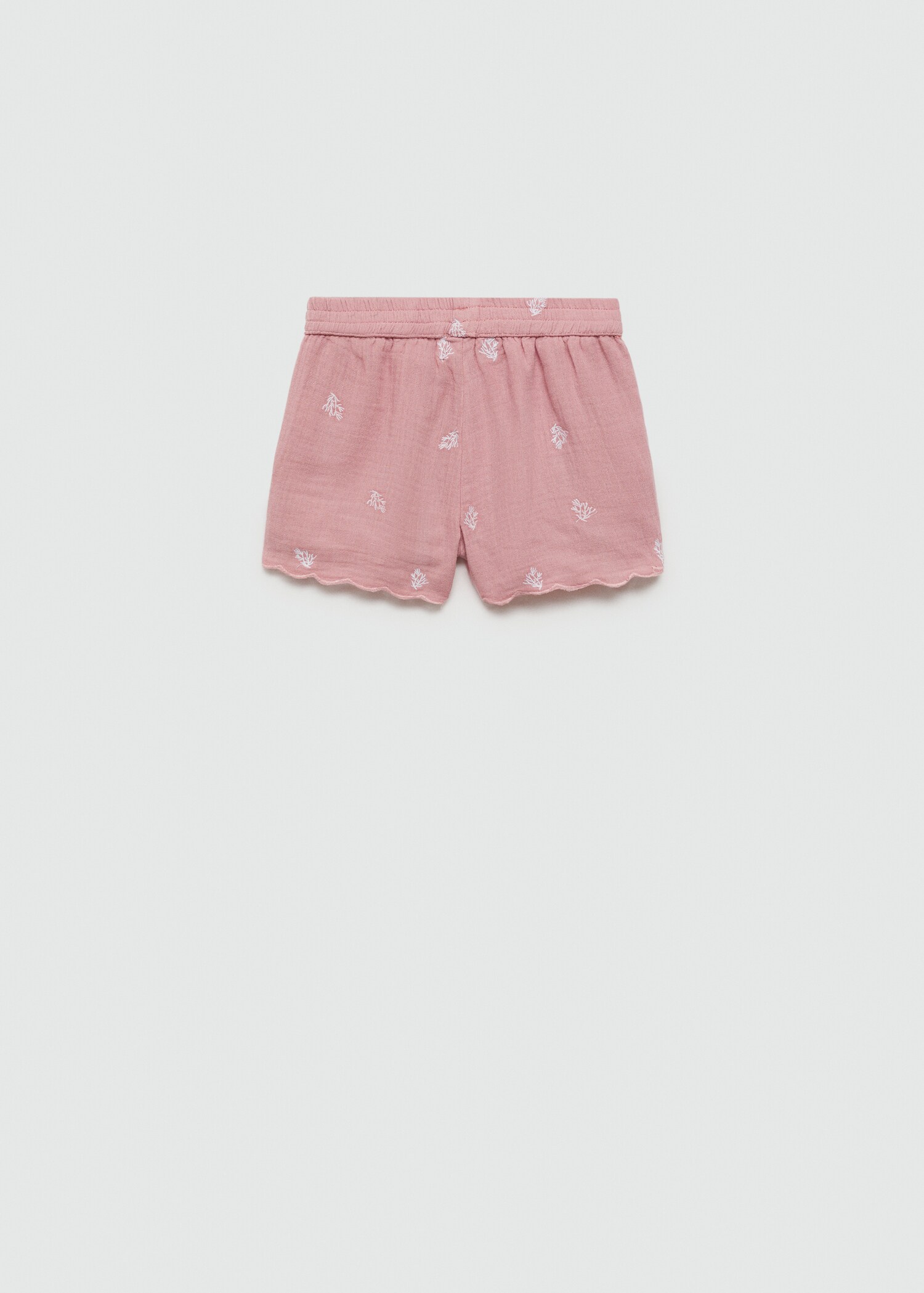 Printed cotton-blend short - Reverse of the article