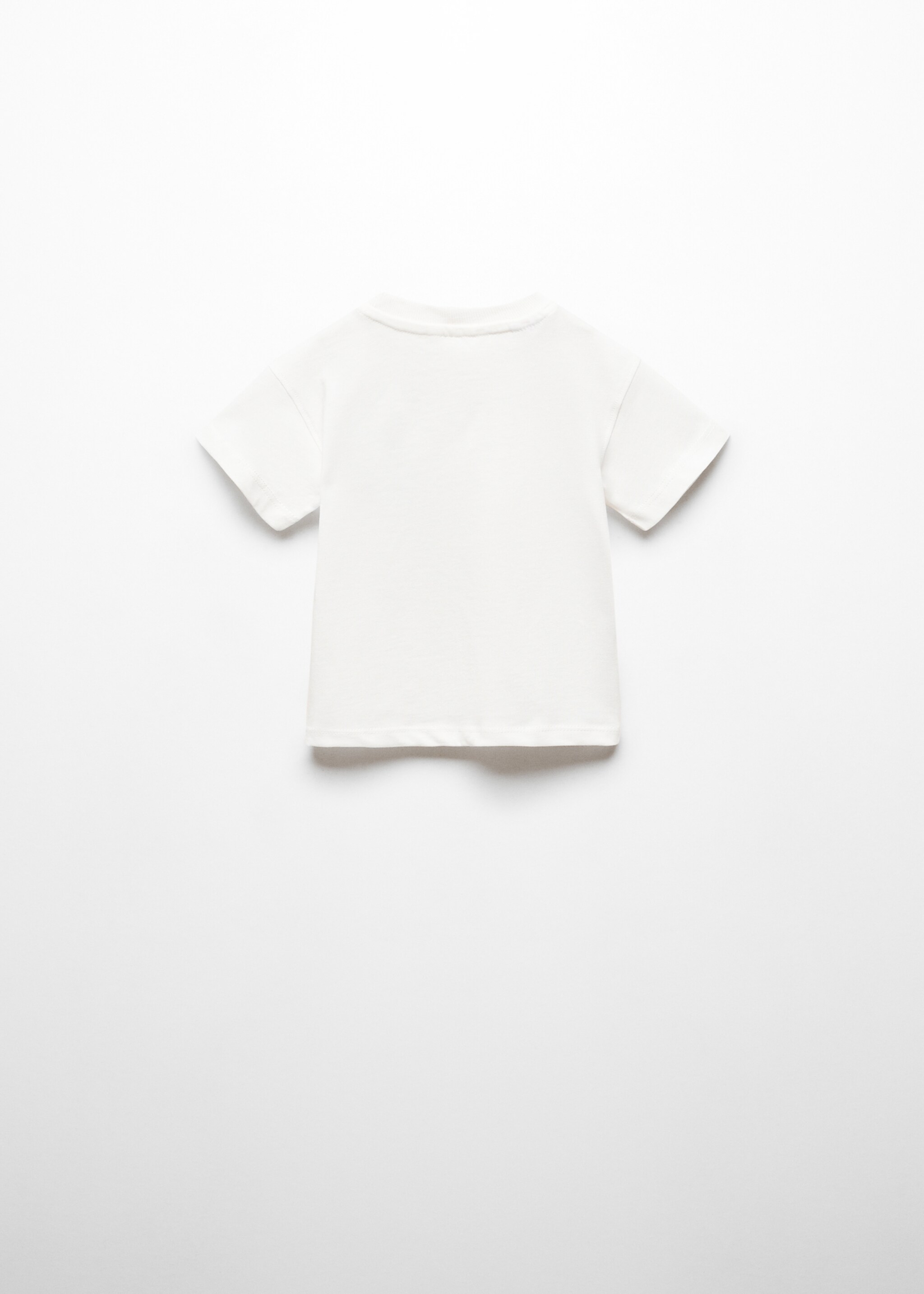 Printed pocket T-shirt - Reverse of the article, Off White. Ref: 67096049-00.