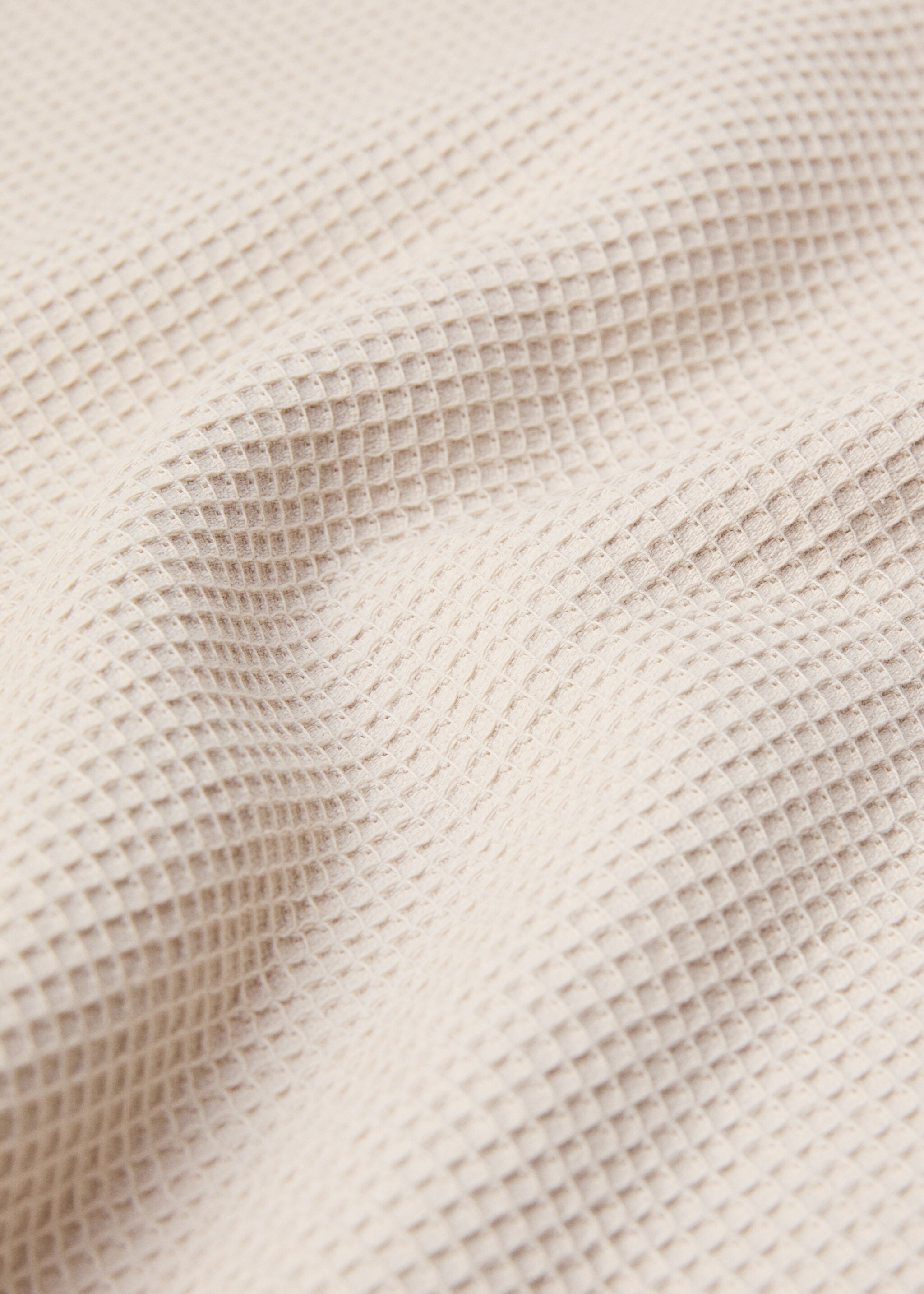 Tapis de bain coton gaufré franges - Détail de l'article 2
