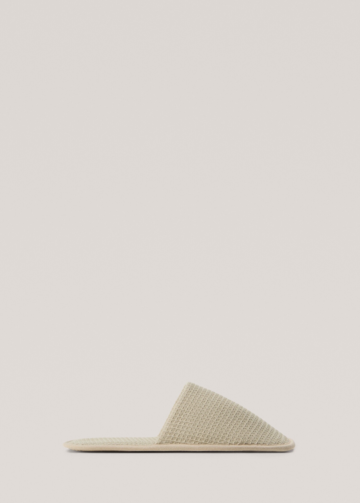 Waffle cotton slippers - Article without model