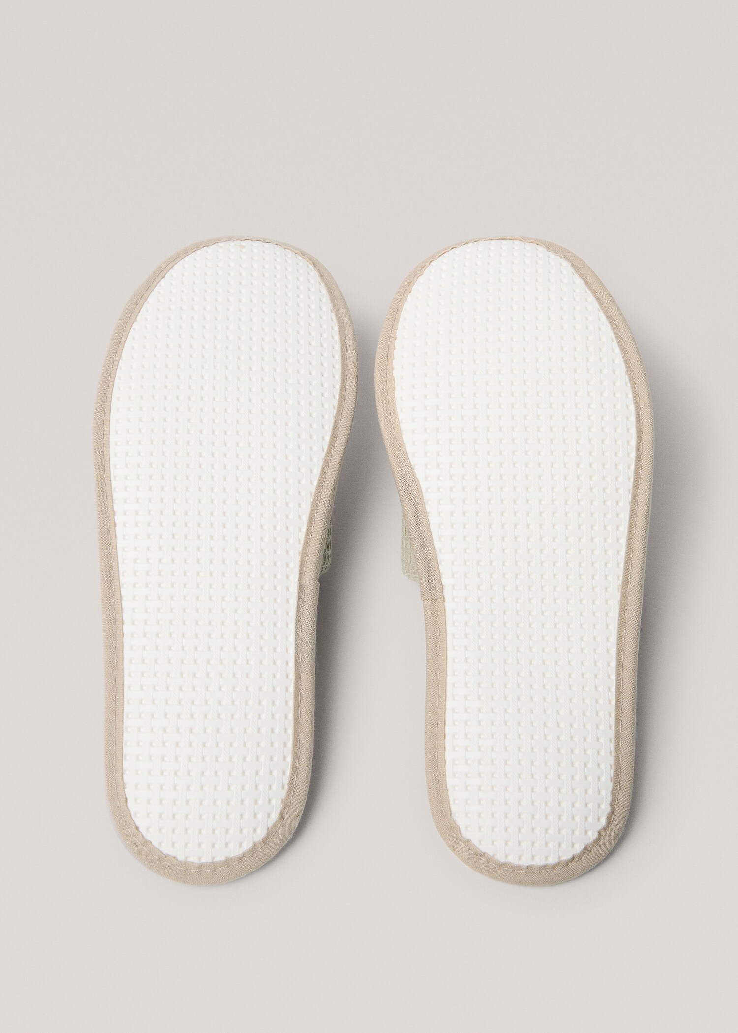 Waffle cotton slippers - Details of the article 3