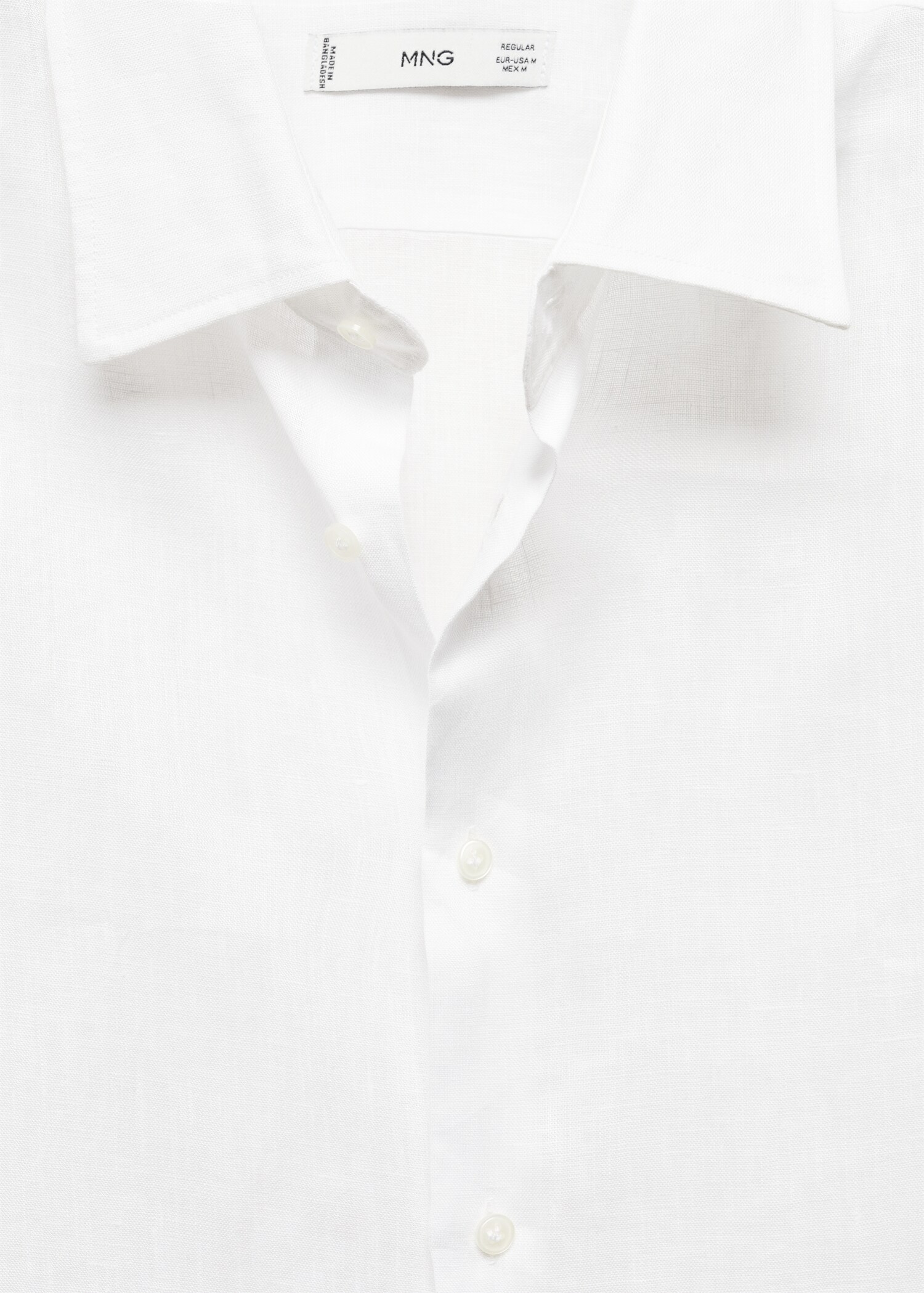 Regular Fit-Hemd aus 100 % Leinen - Detail des Artikels 8