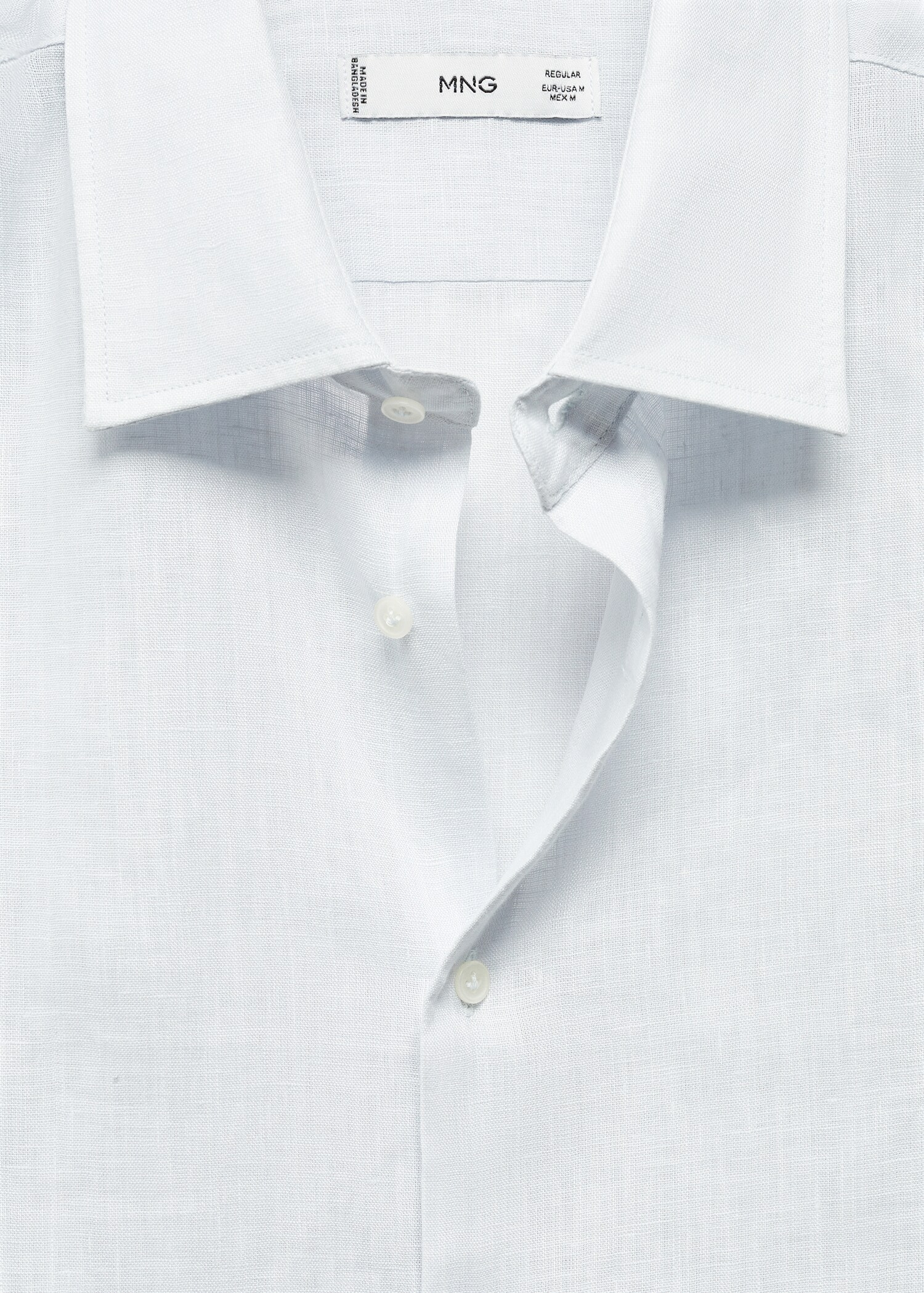 Regular fit-skjorta 100% linne - Detaljer om artikeln 8
