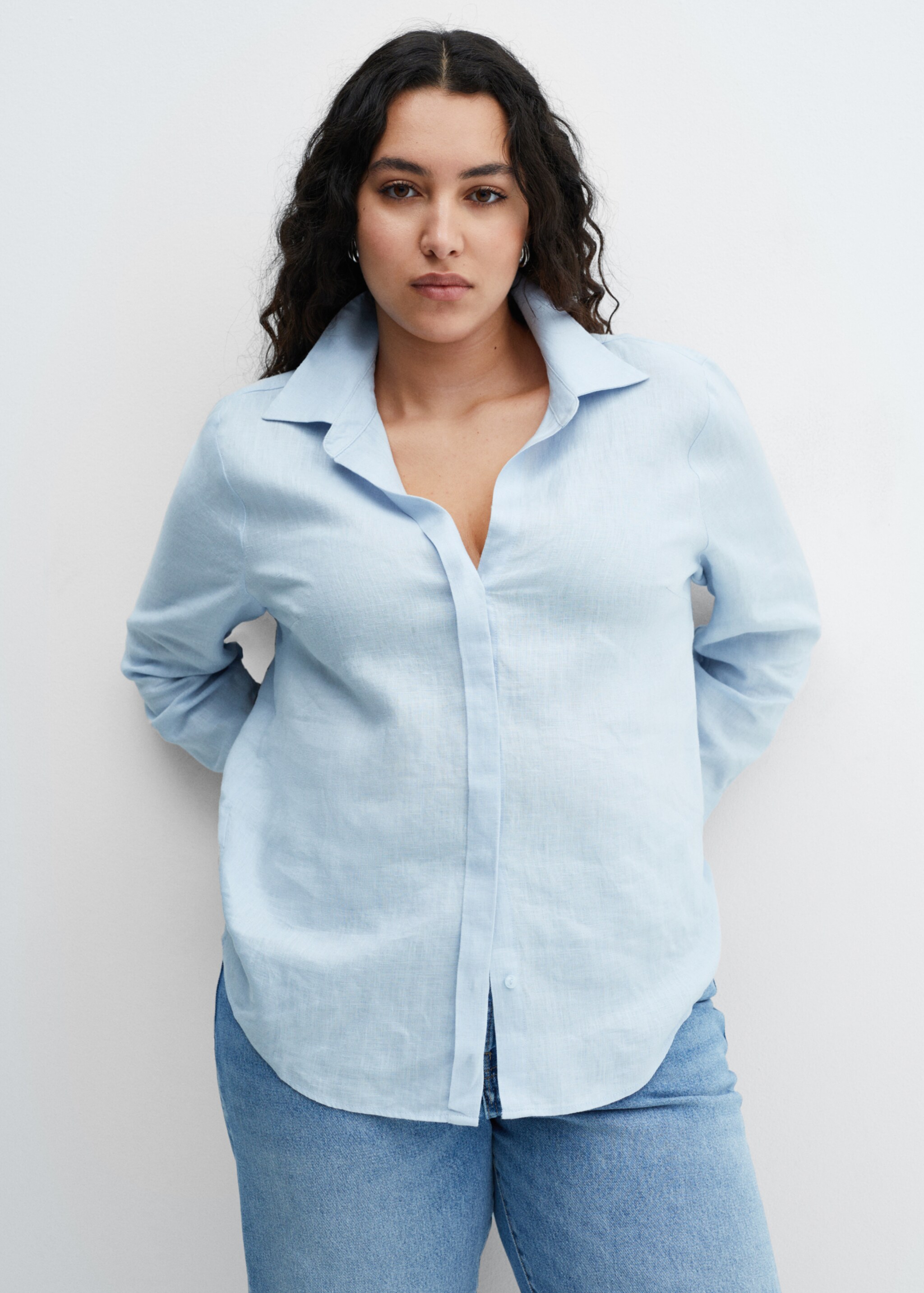 Linen 100% shirt - Details of the article 5