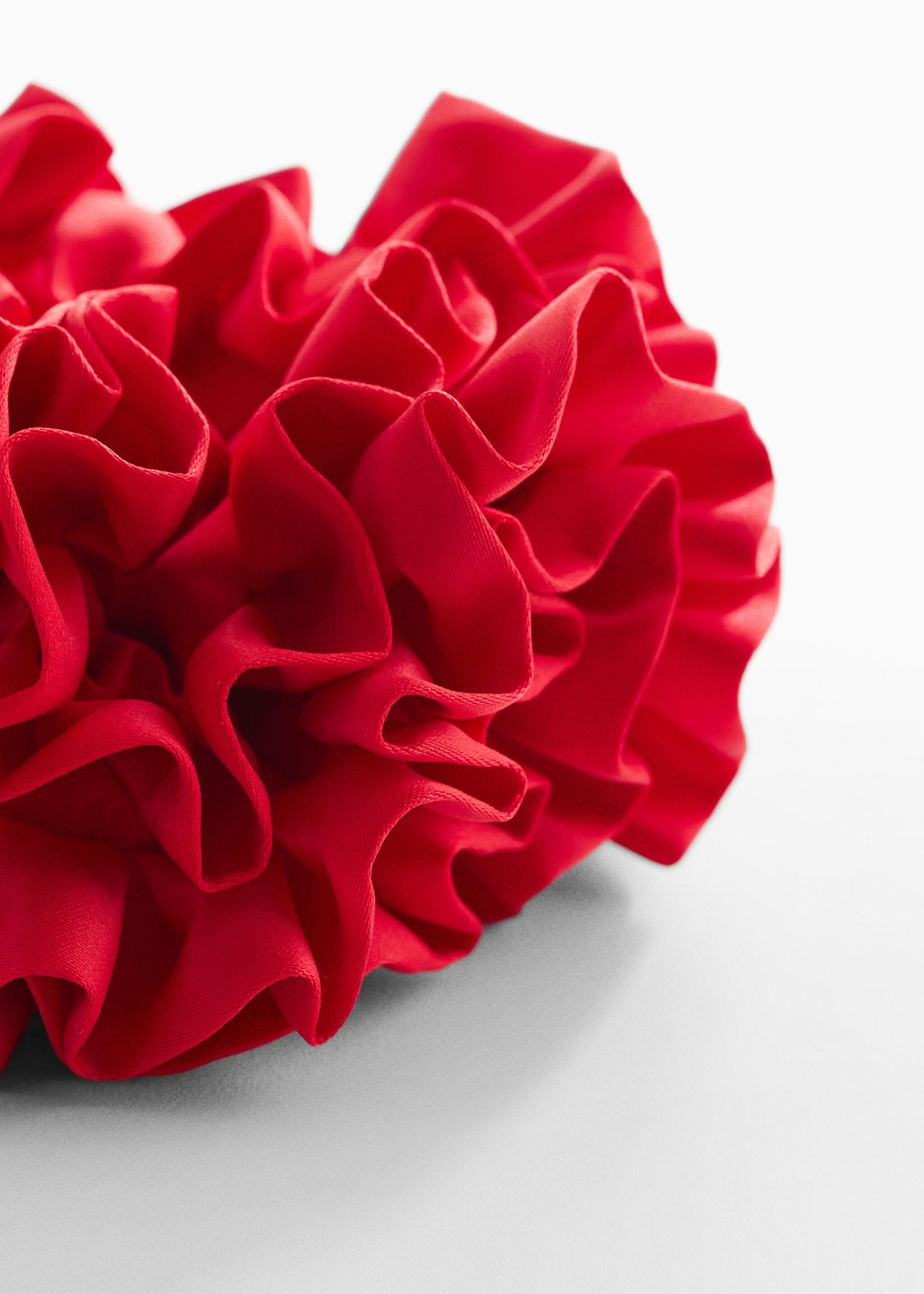 Maxi-flower scrunchie - Medium plane, Red. Ref: 67096315-00.