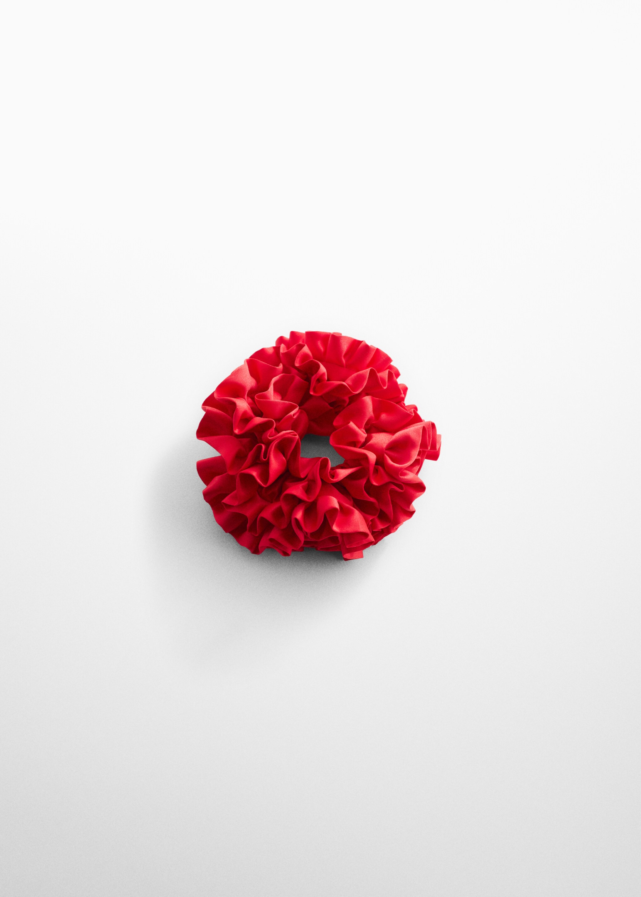 Maxi-flower scrunchie - Article without model, Red. Ref: 67096315-00.