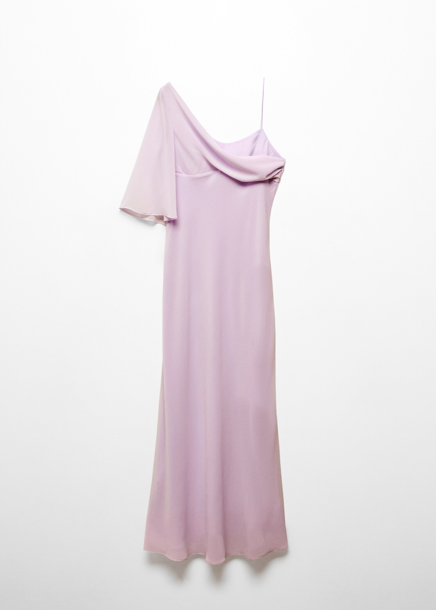Asymmetrical dress with flared sleeves - Article without model