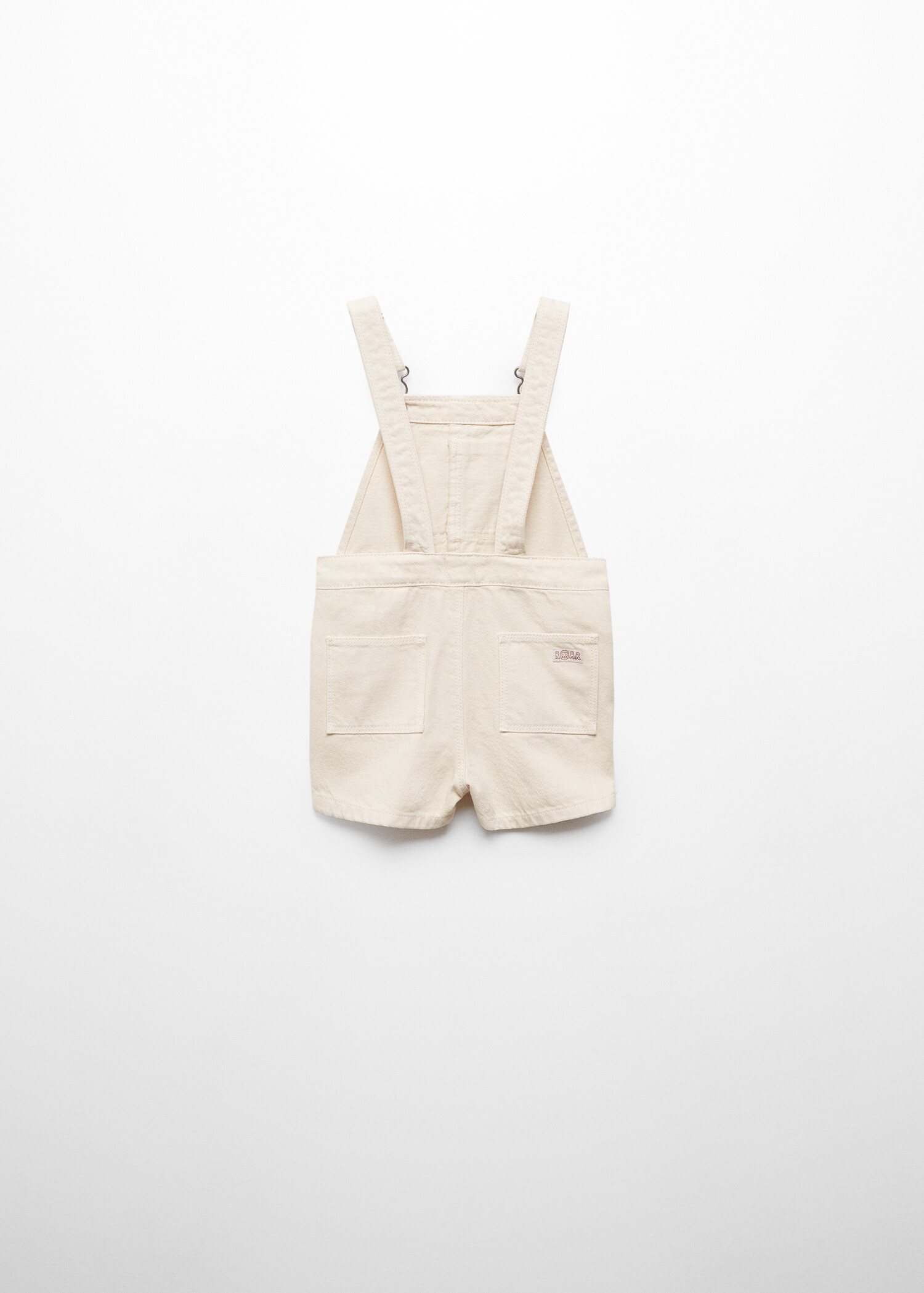 Short denim dungarees - Reverse of the article