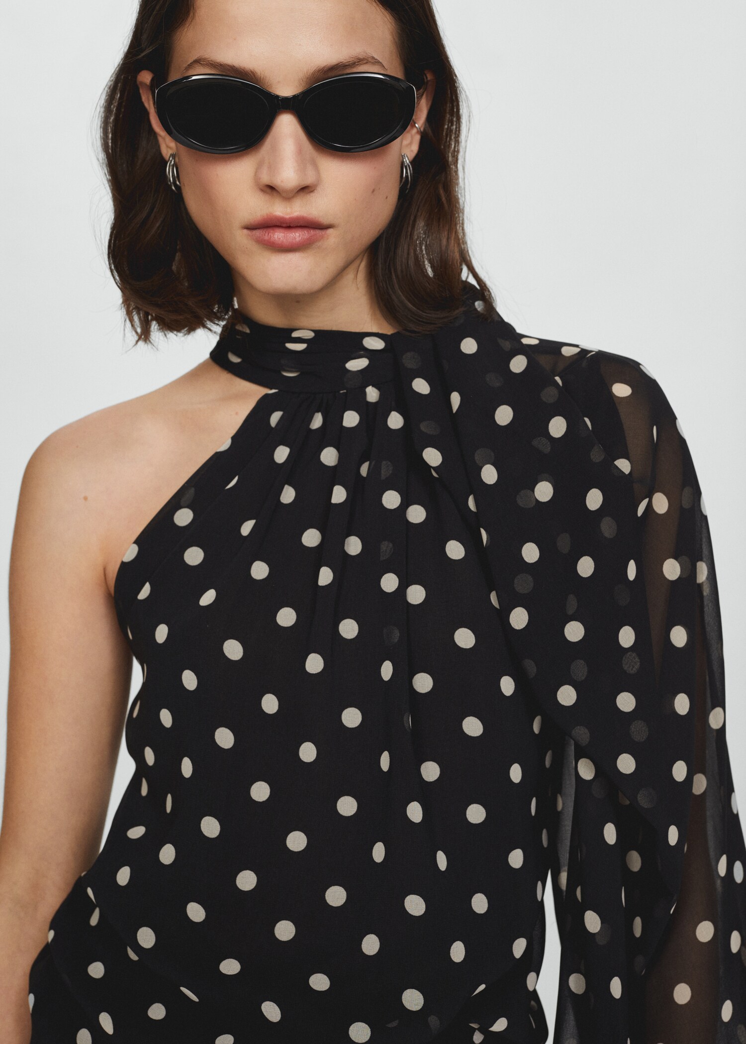 Blouse asymétrique pois - Détail de l'article 1