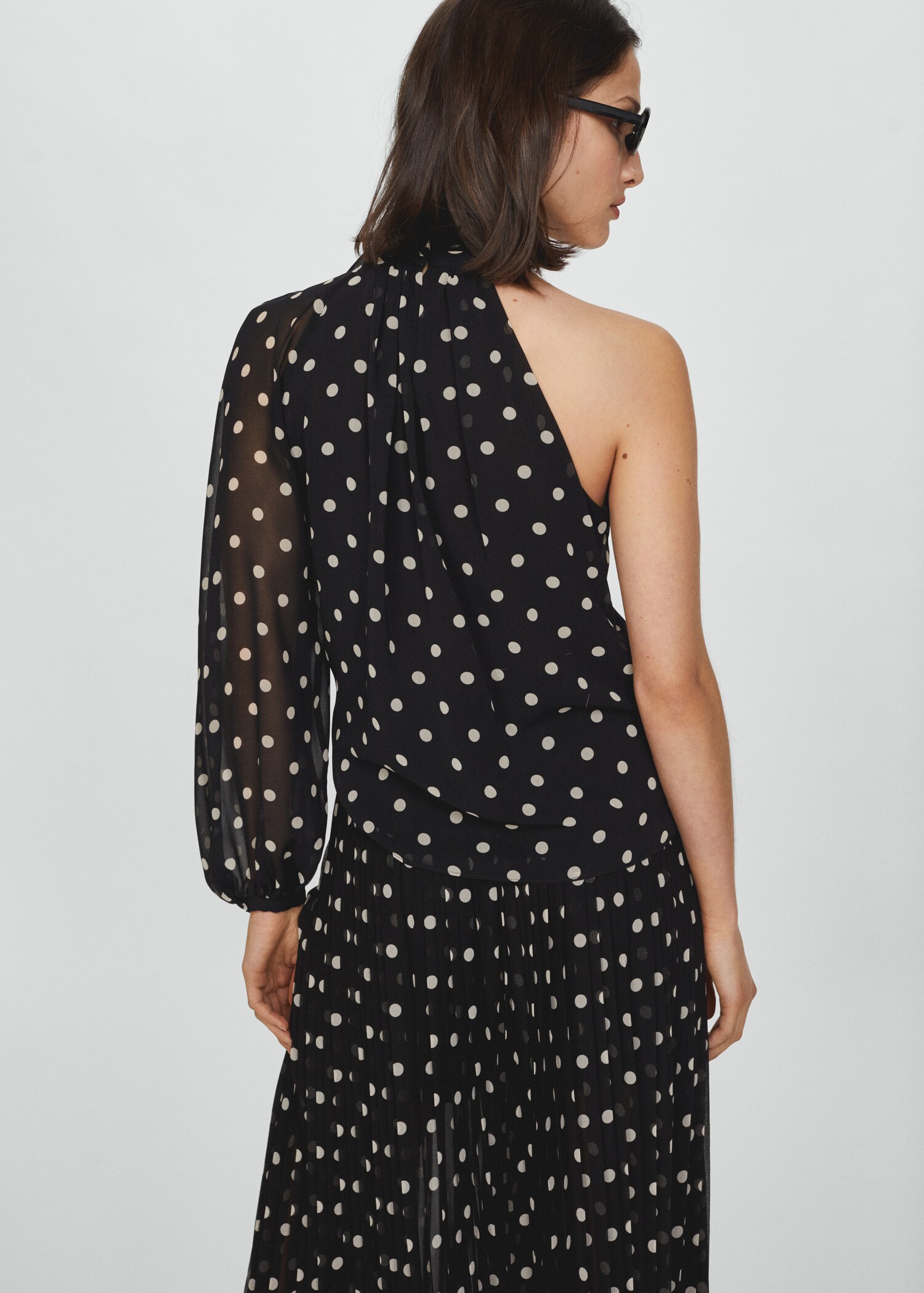 Blouse asymétrique pois - Verso de l’article
