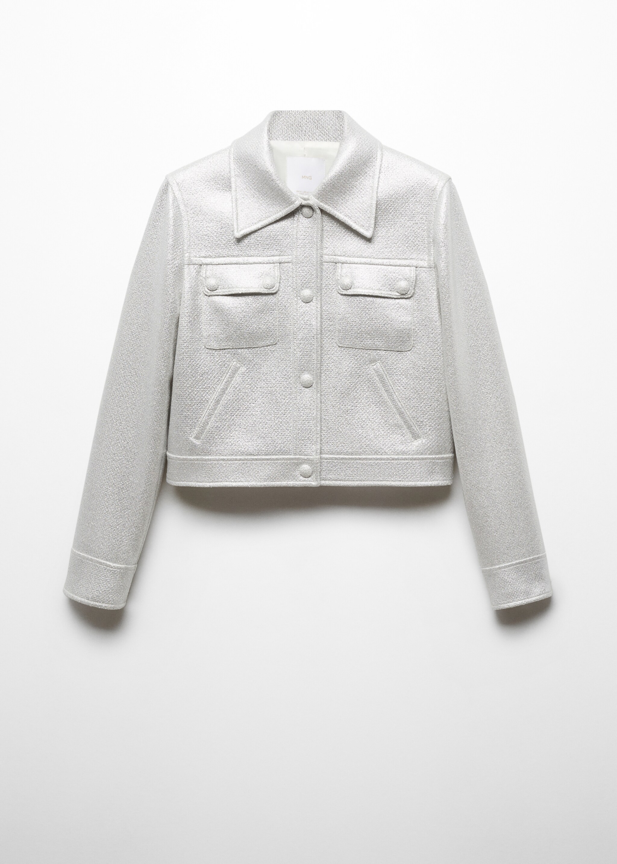 Veste métallisée poches - Article sans modèle