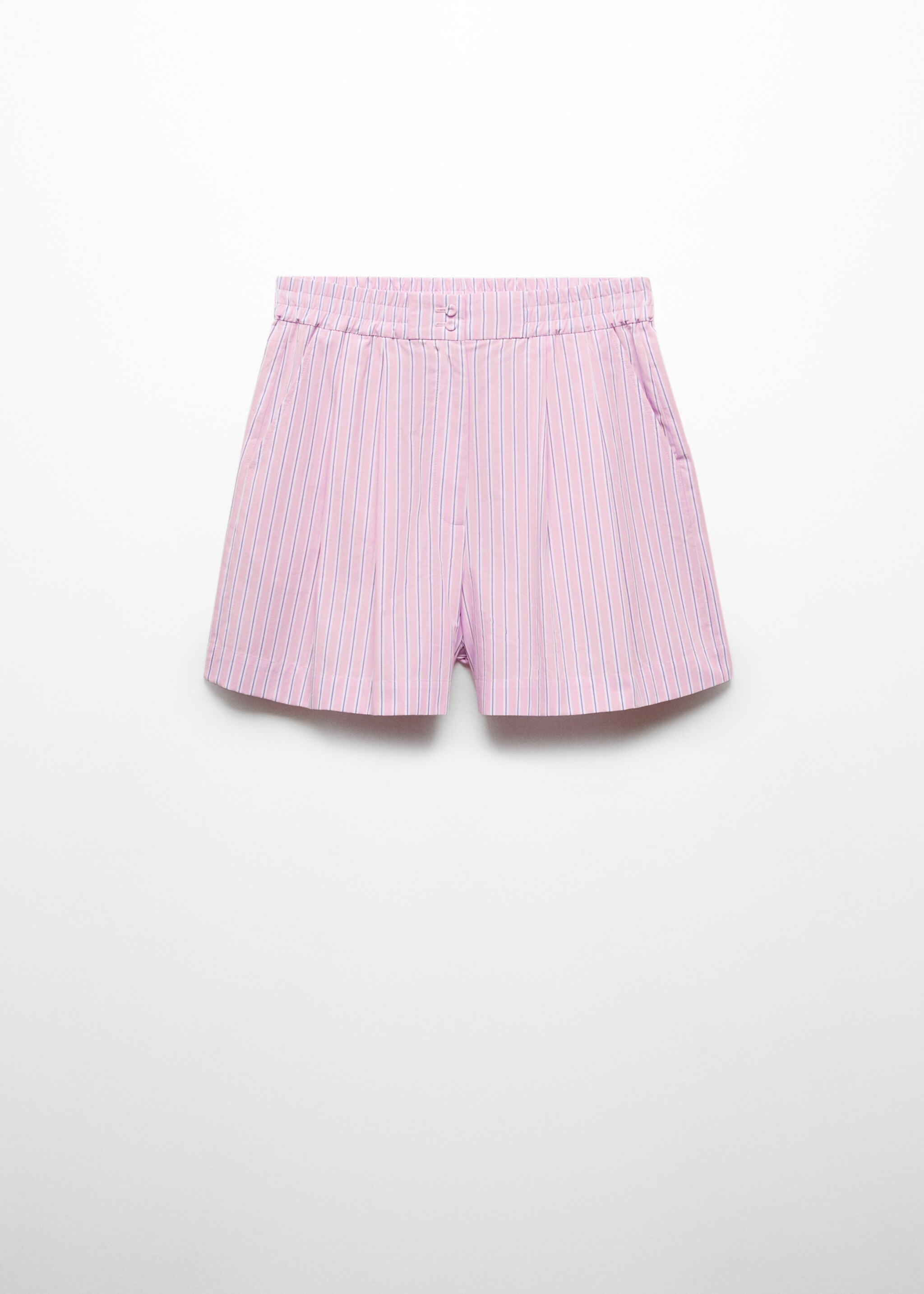 Striped cotton shorts - Article without model