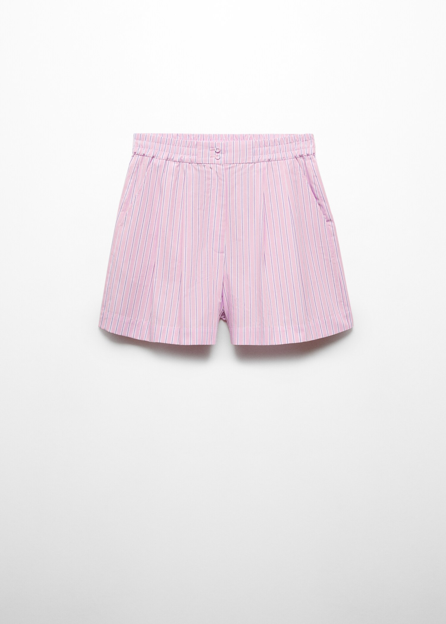 Striped cotton shorts - Article without model