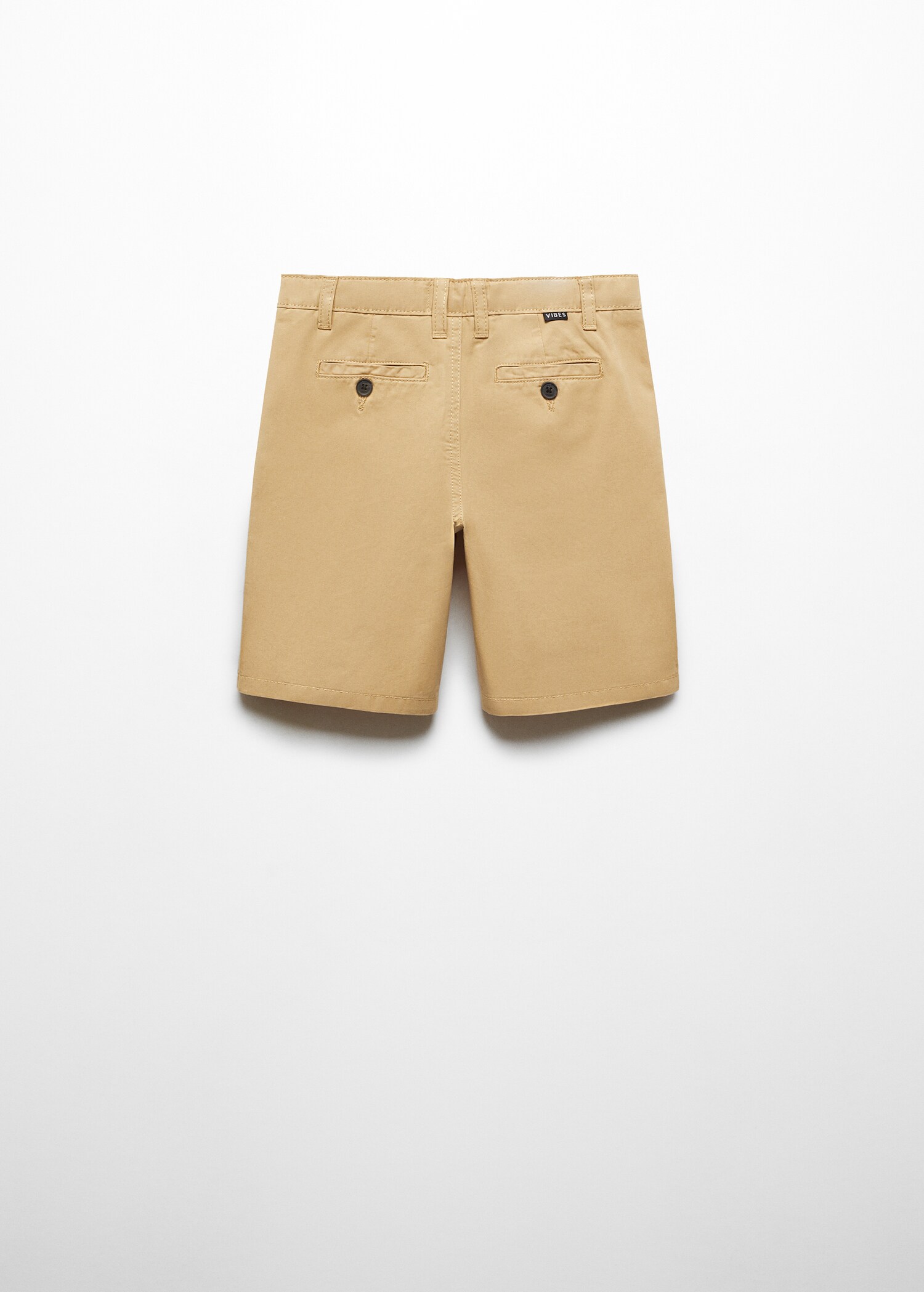 Slim-Fit-Bermudashorts im Chino-Stil aus Baumwolle - Rückseite des Artikels