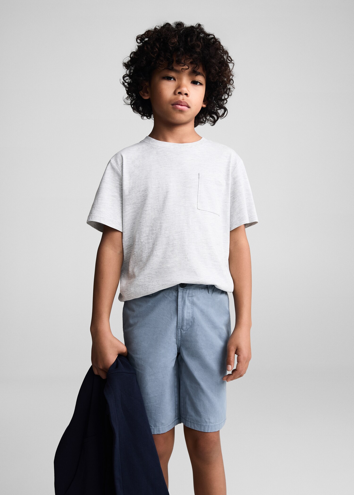 Bermudas slim fit chino algodón - Plano medio