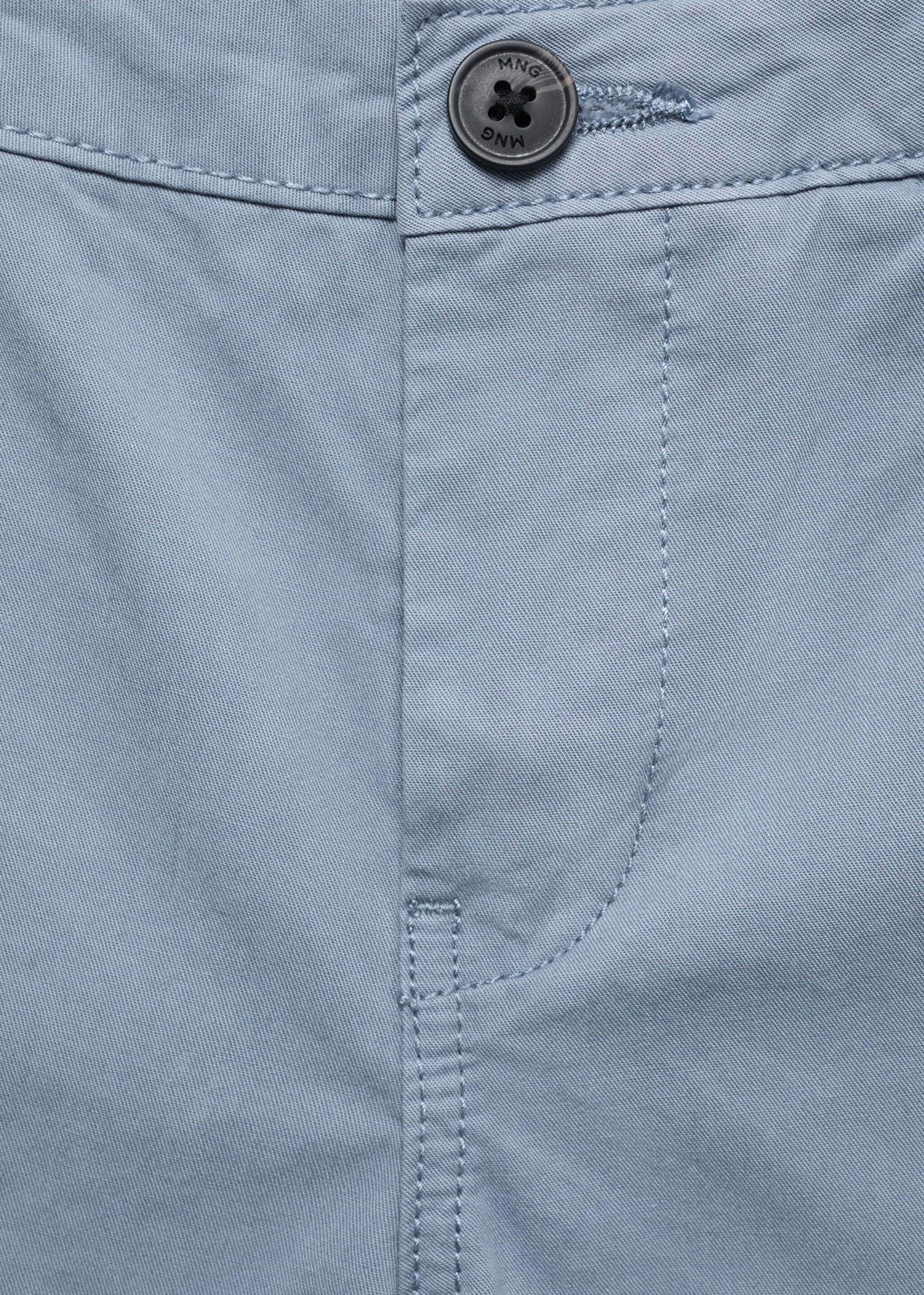 Slim-fit chino cotton bermuda shorts - Details of the article 8
