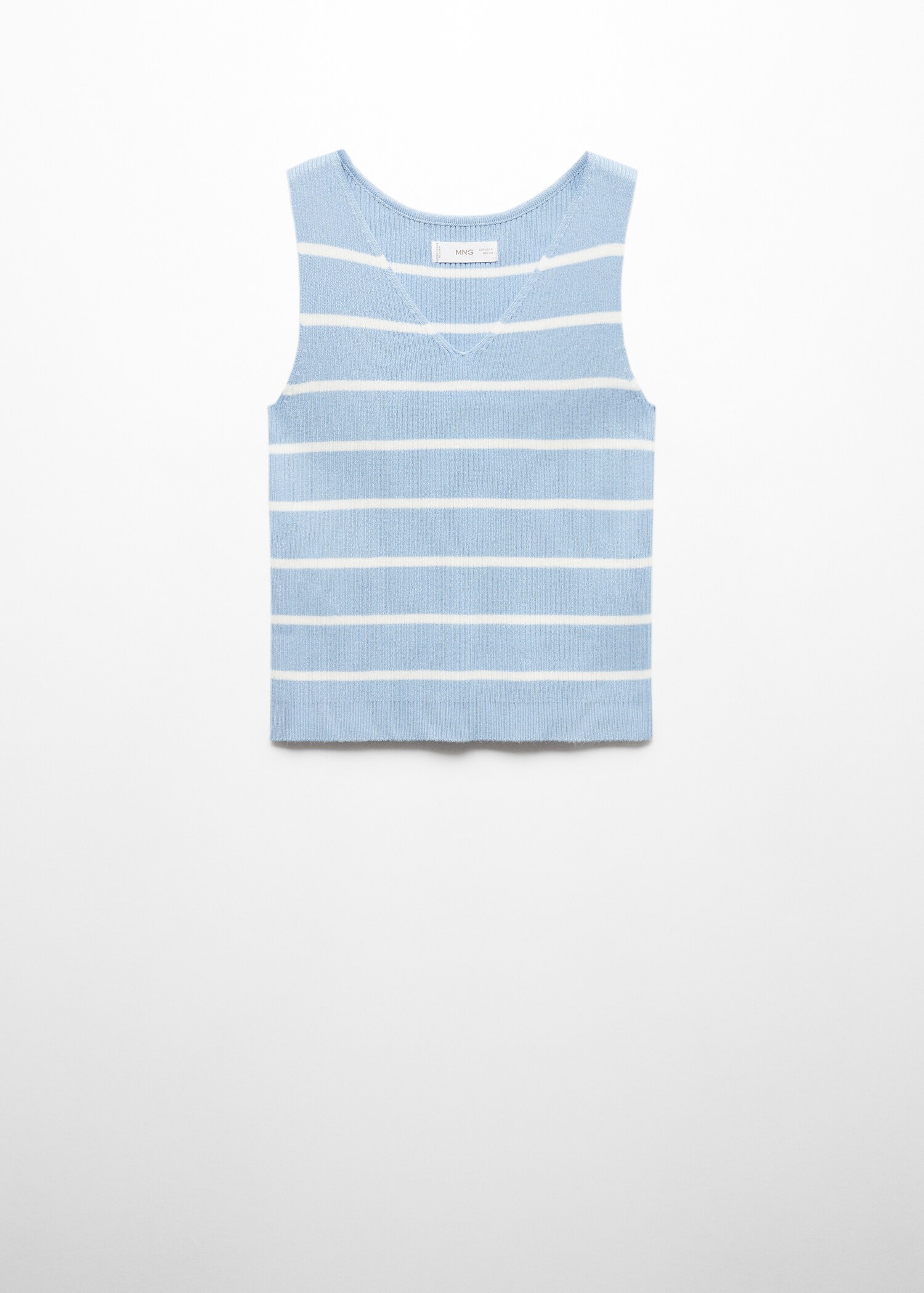Striped strapless top - Article without model