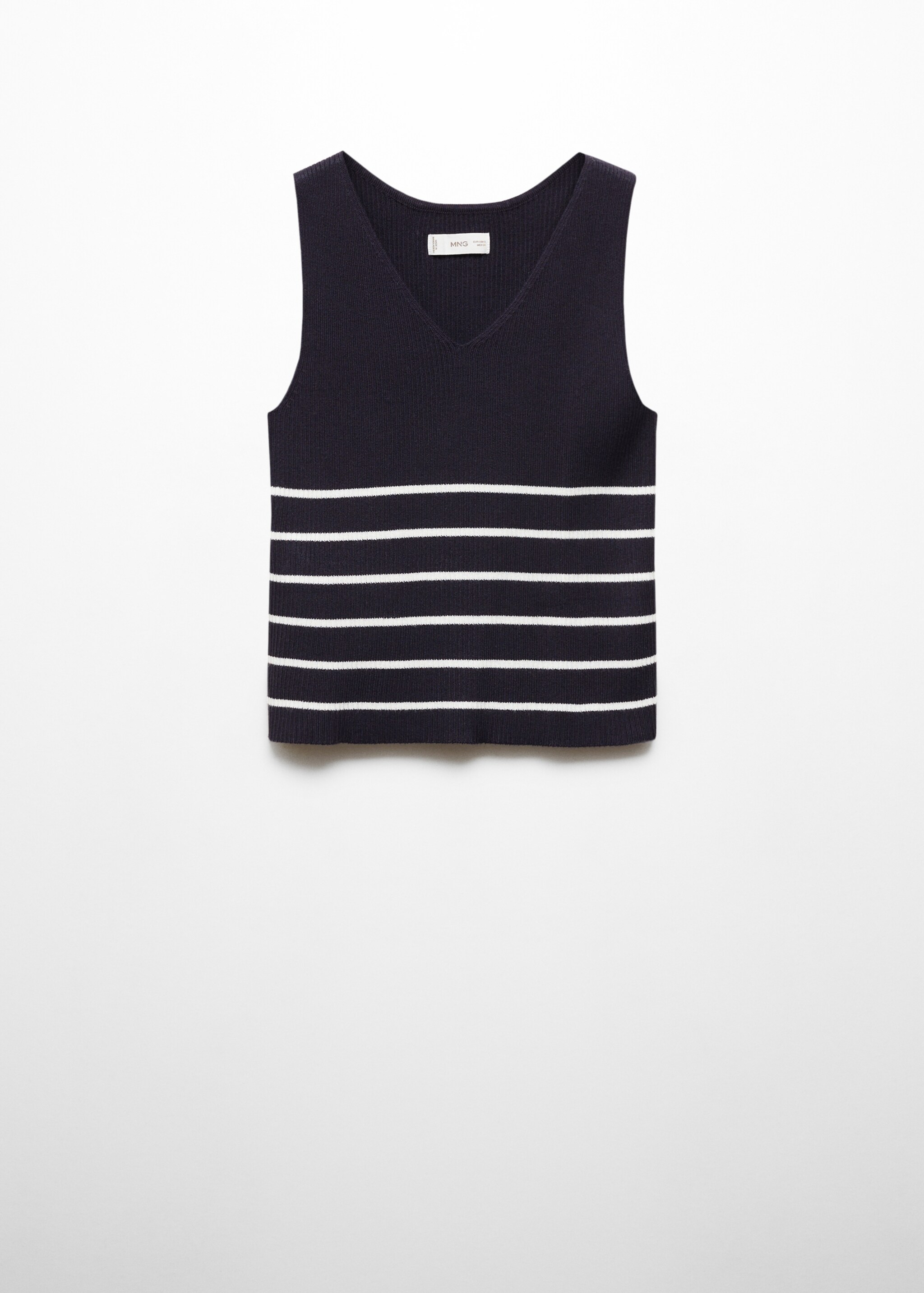 Striped strapless top - Article without model