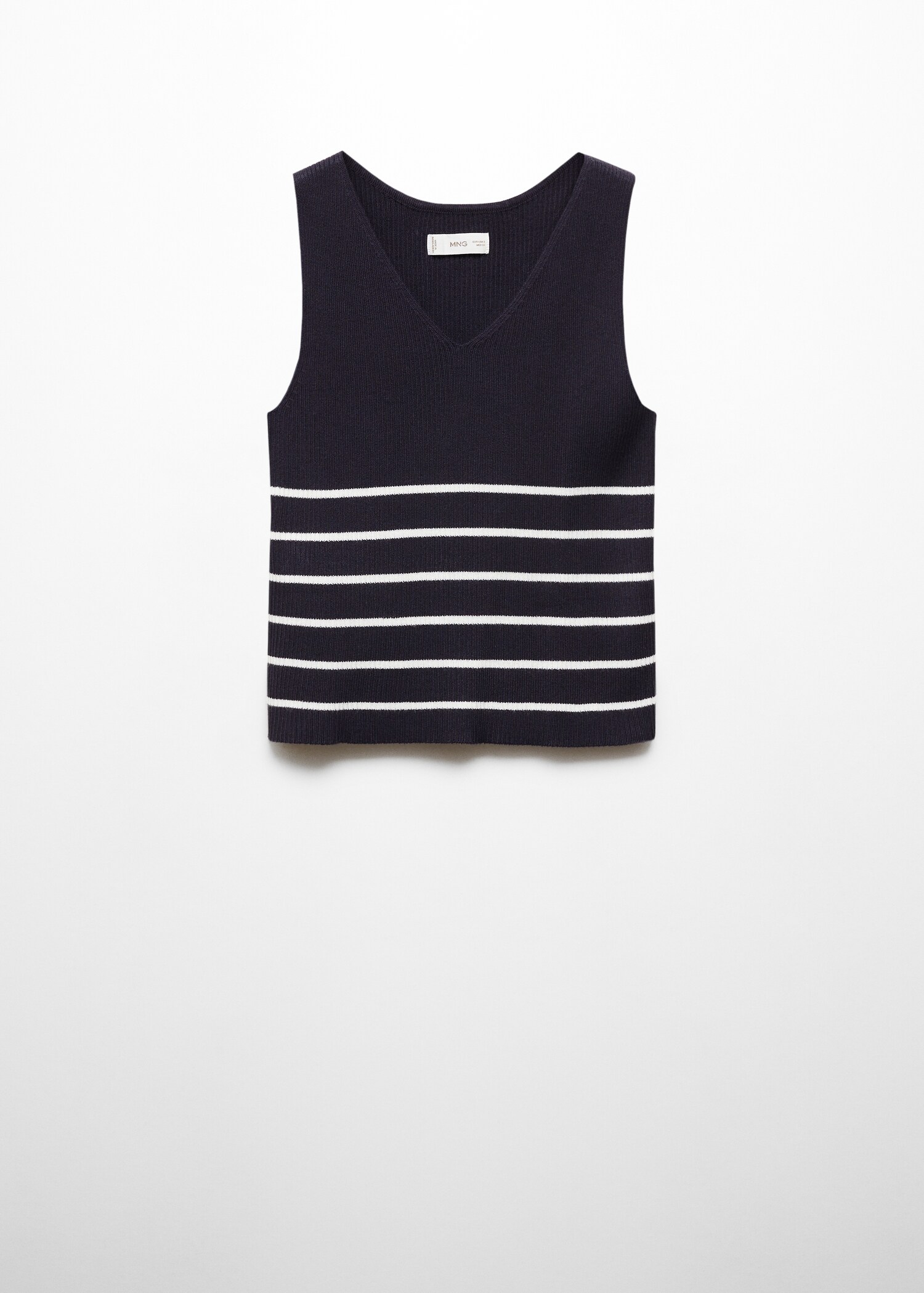 Striped strapless top - Article without model