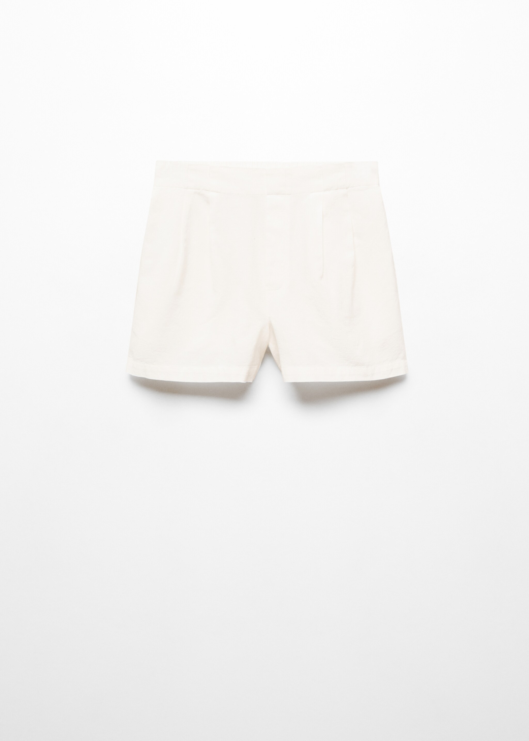 Pleated linen short - Article without model