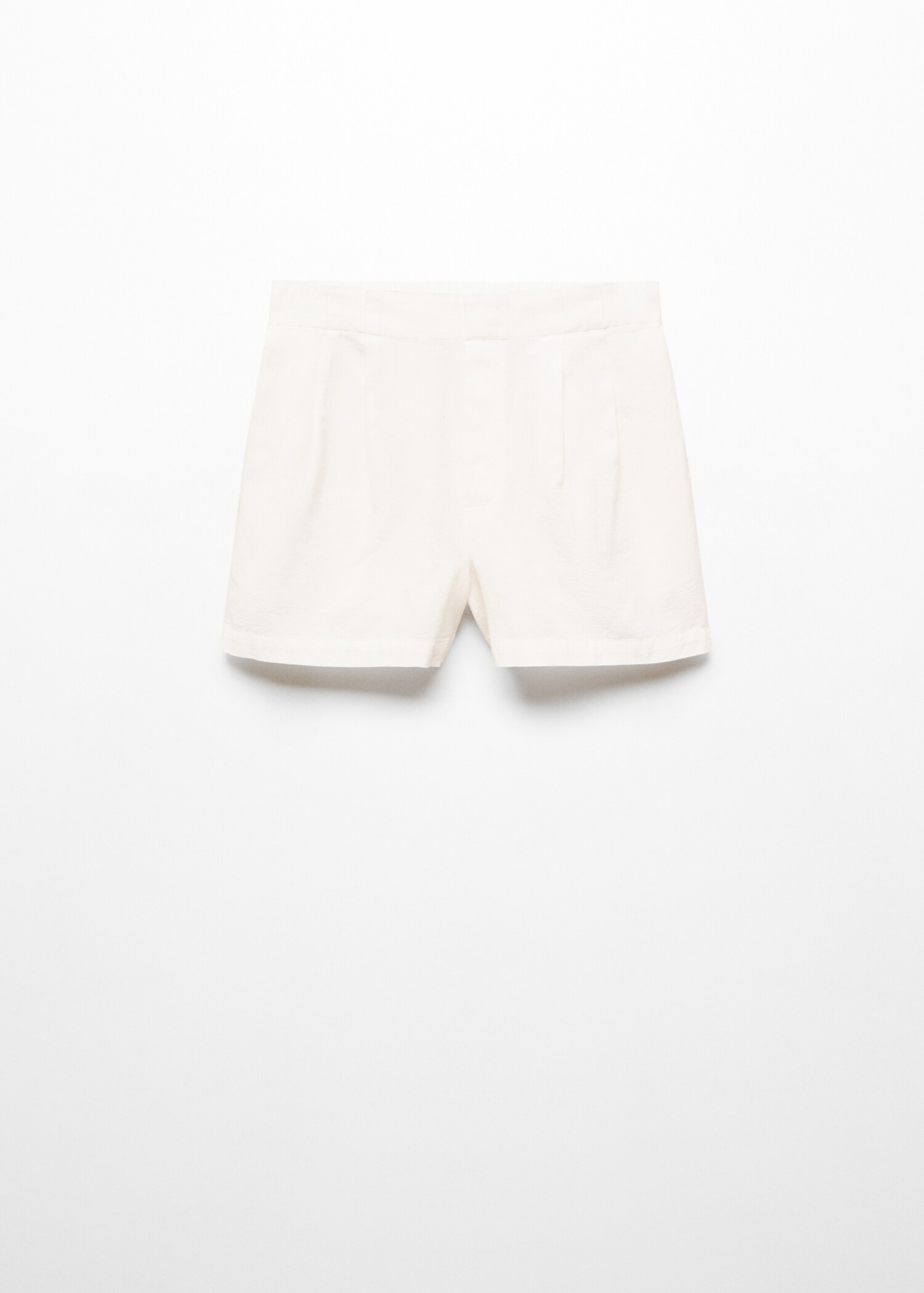 Pleated linen short - Article without model