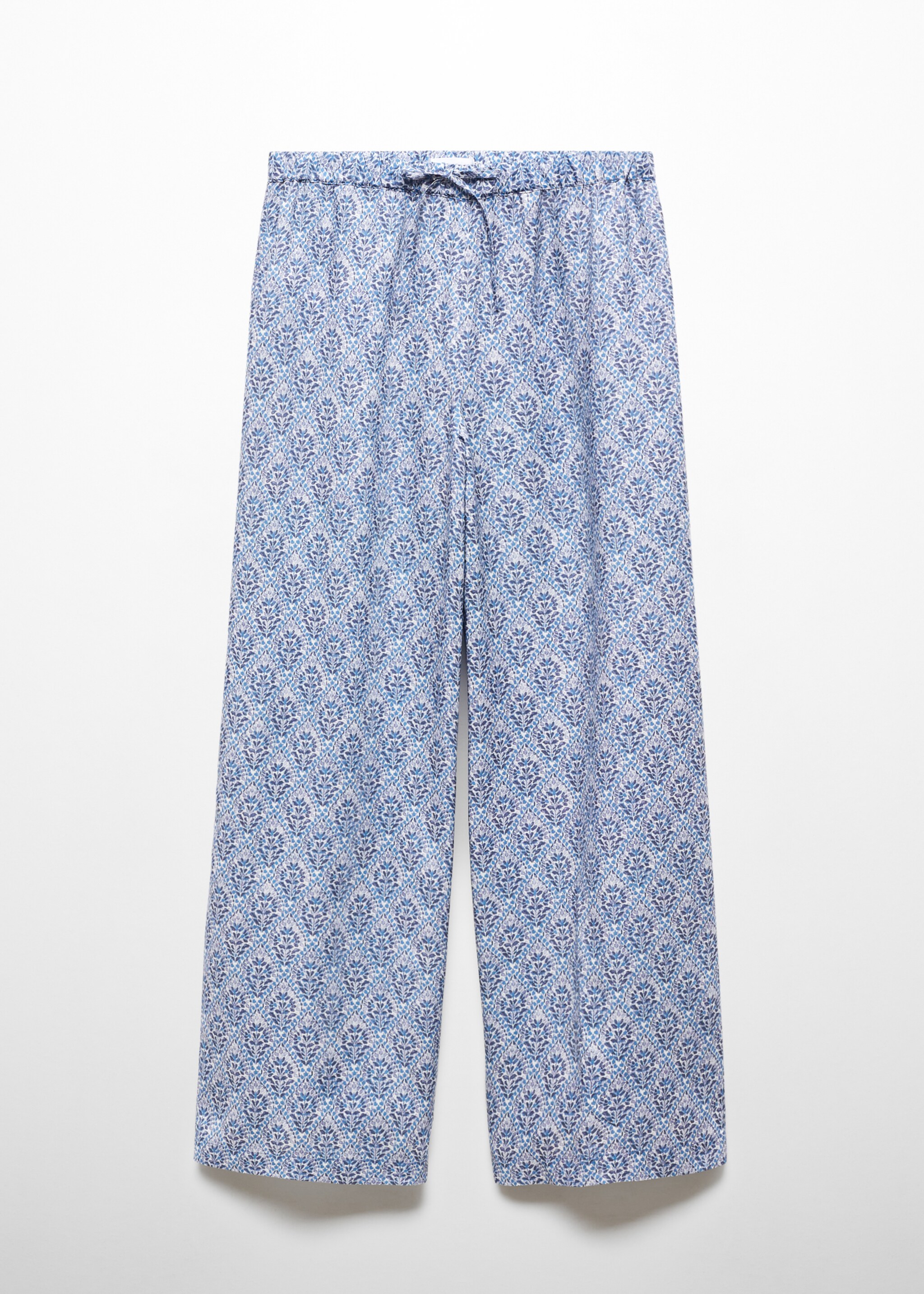 Printed trousers with bow - Article without model