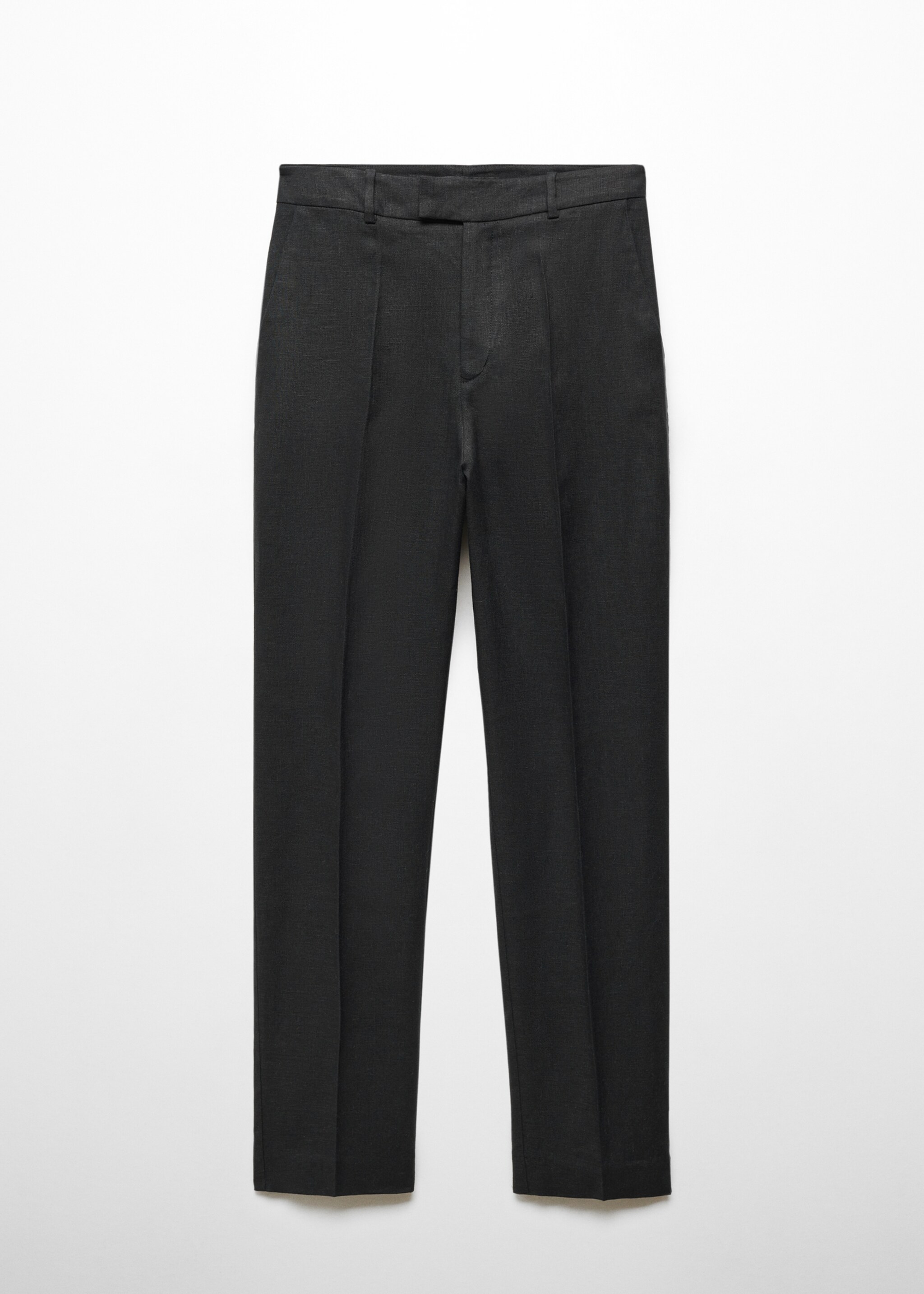 Linen suit trousers - Article without model, Black. Ref: 67097111-00.
