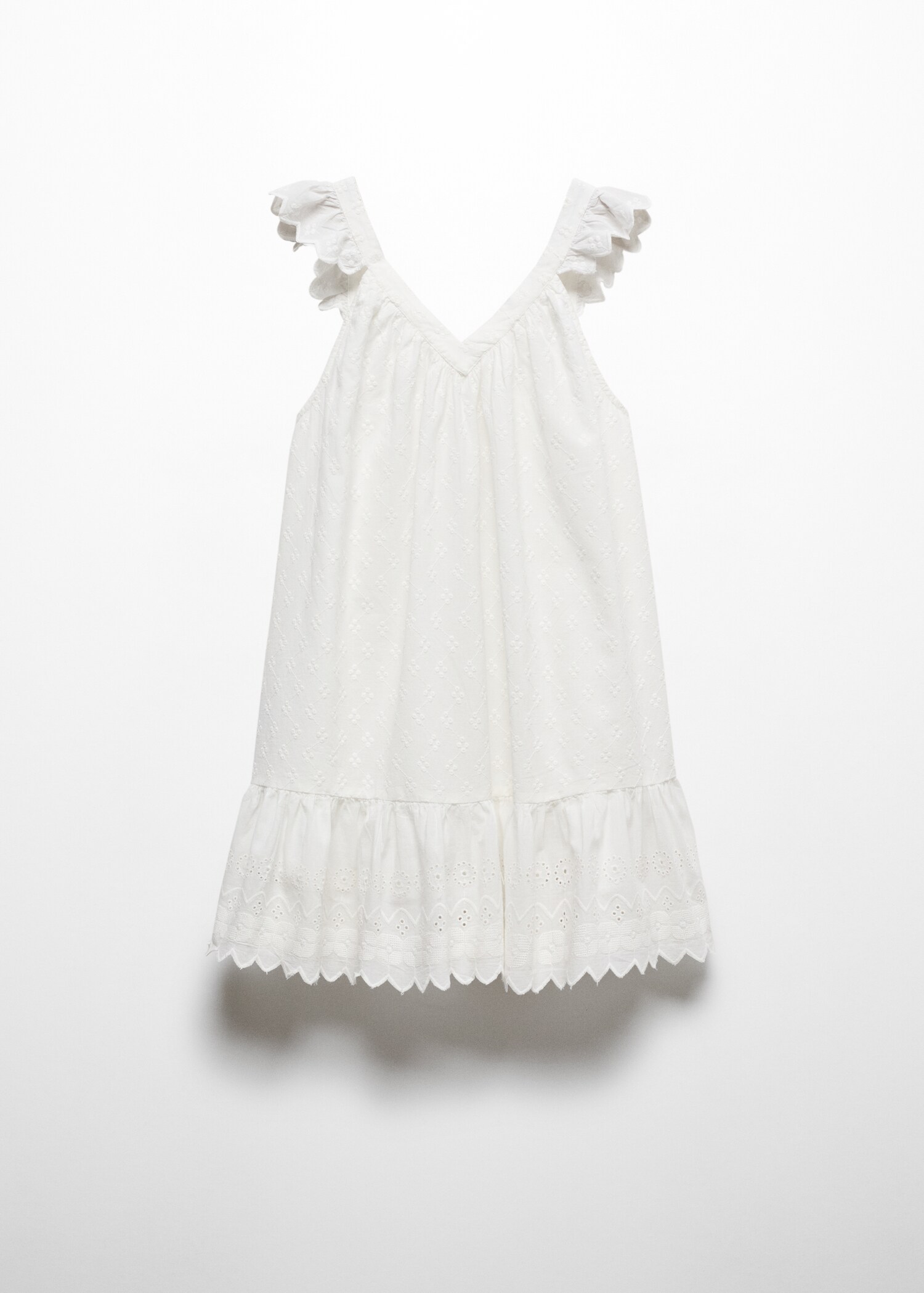 Broderad anglaise klänning - Artikel utan modell