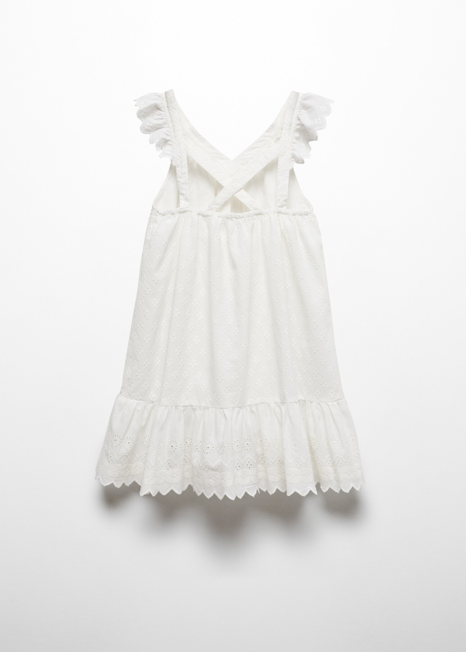 Broderad anglaise klänning - Artikelns baksida