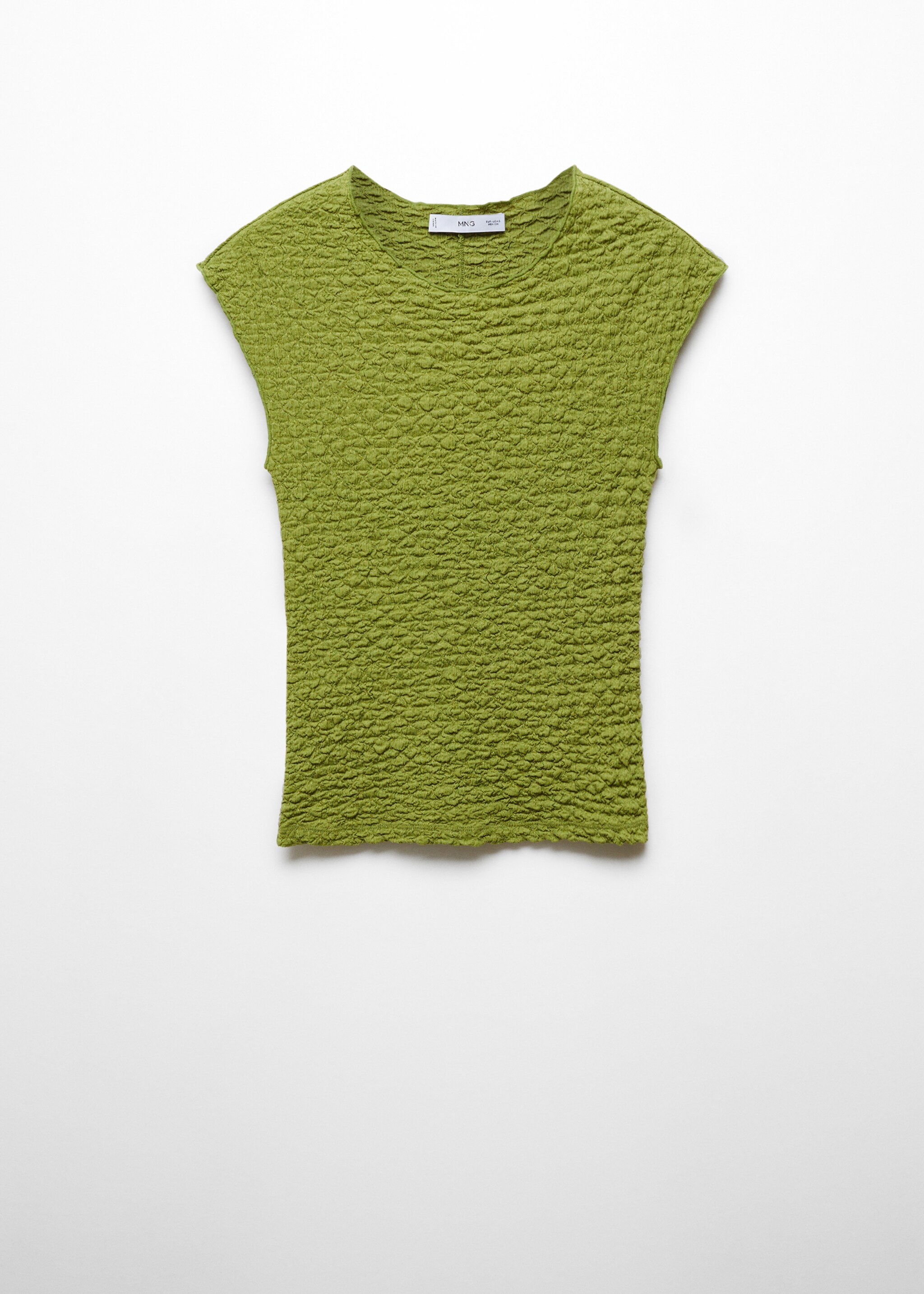 Texturiertes Kurzarm-T-Shirt - Artikel ohne Model