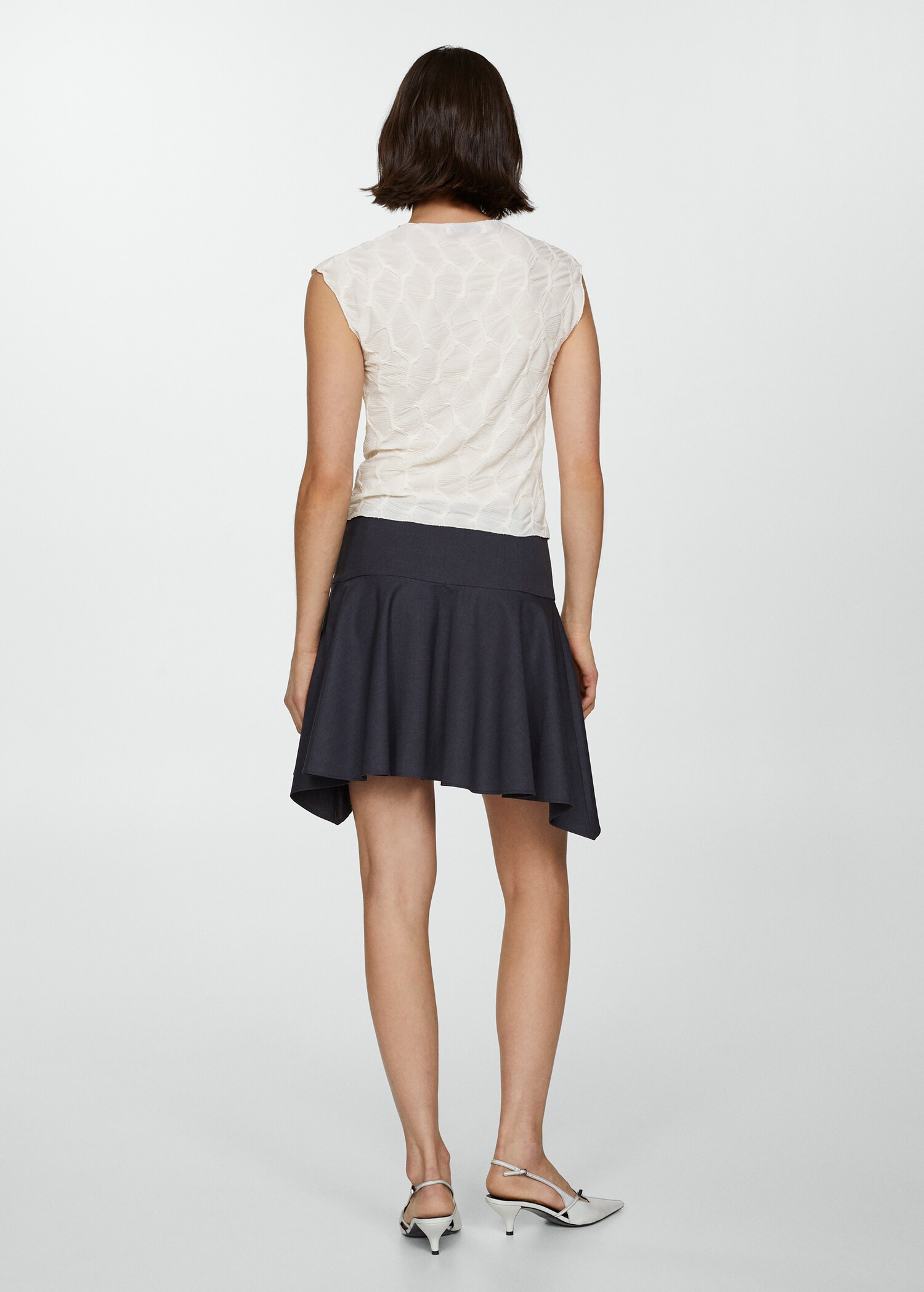 Camiseta textura estampada - Reverso del artículo
