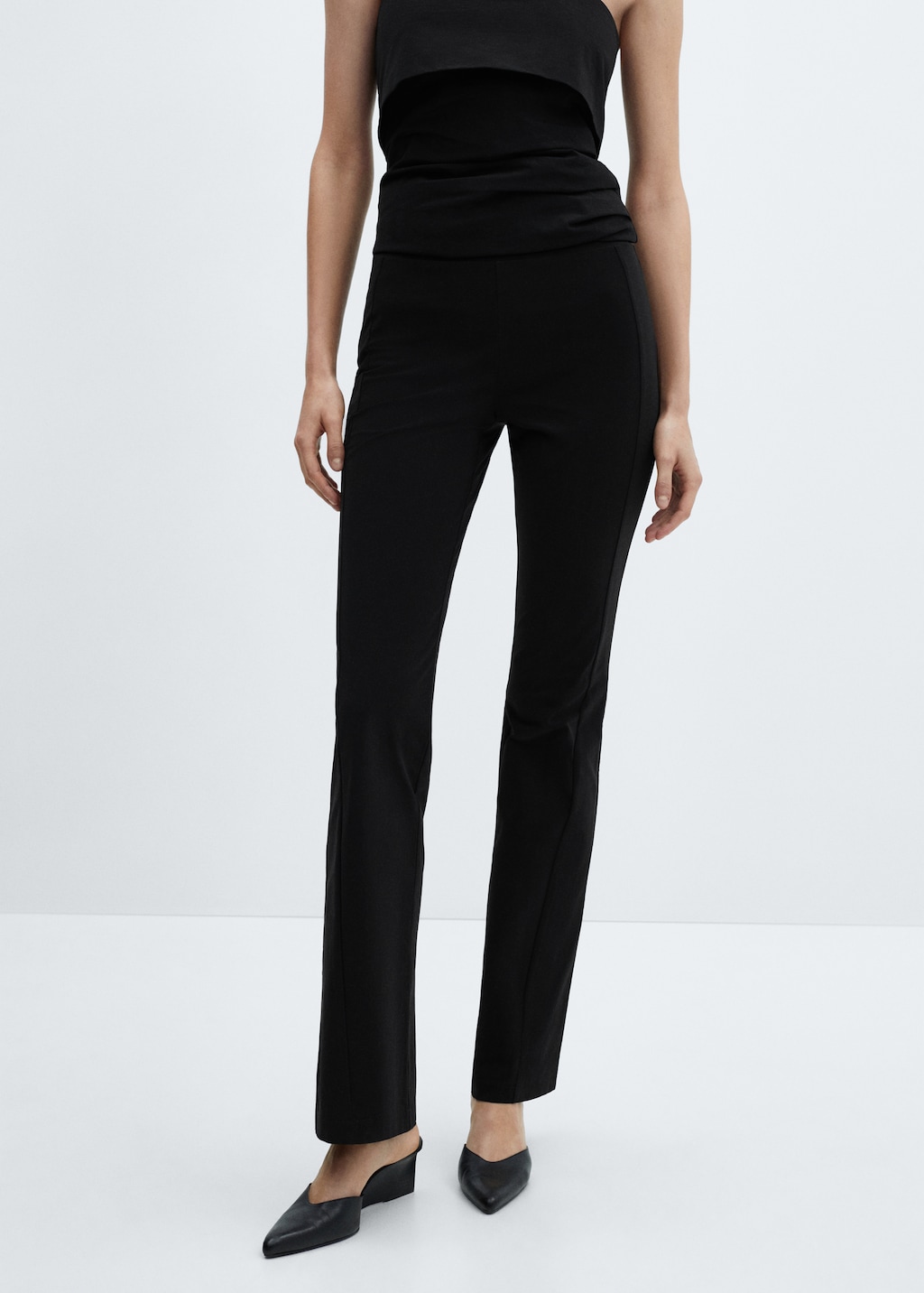 し*う様 90's HIGH WAIST STRAIGHT TROUSERS High-waist straight pants - Women | MANGO OUTLET USA