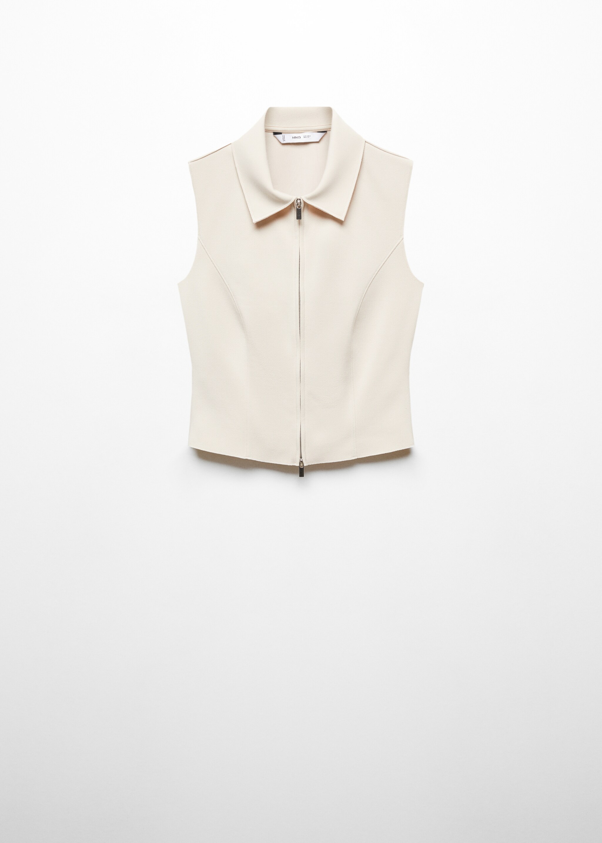 Crop top with zip - Article without model