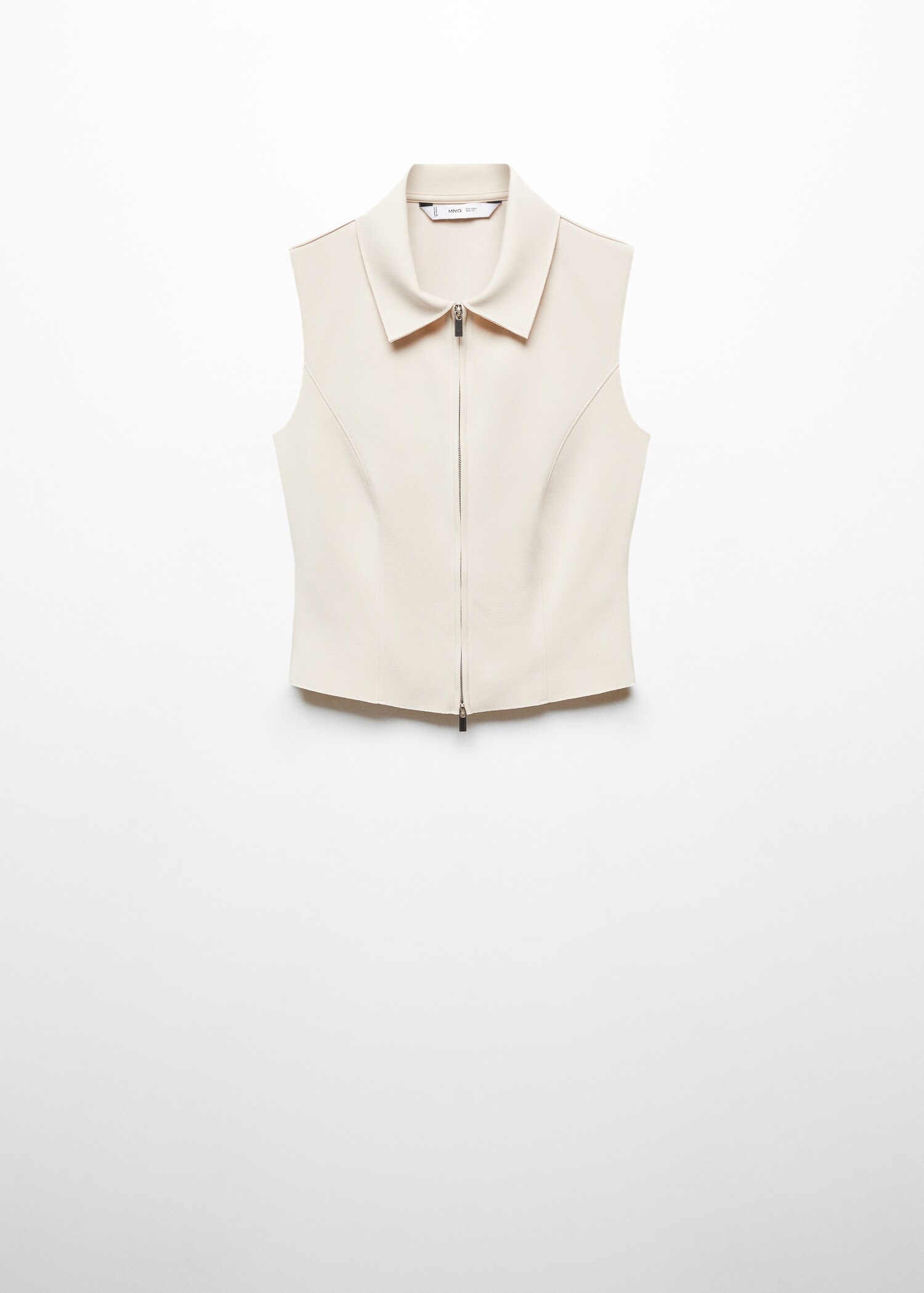 Crop top with zip - Article without model