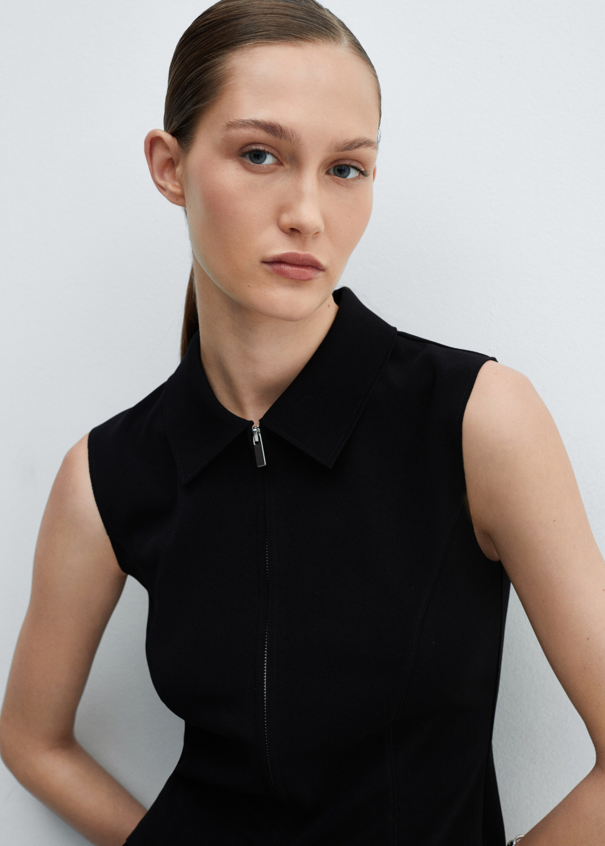 Top crop cremallera - Detall de l'article 1