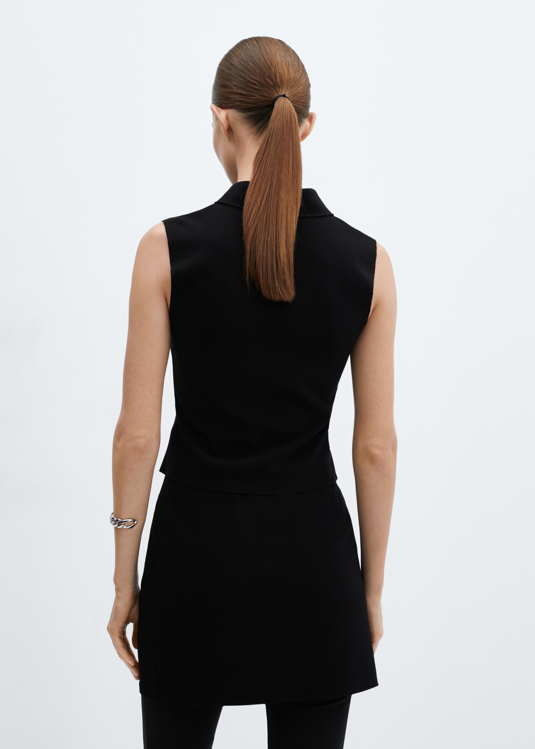 Top crop cremallera - Revers de l'article