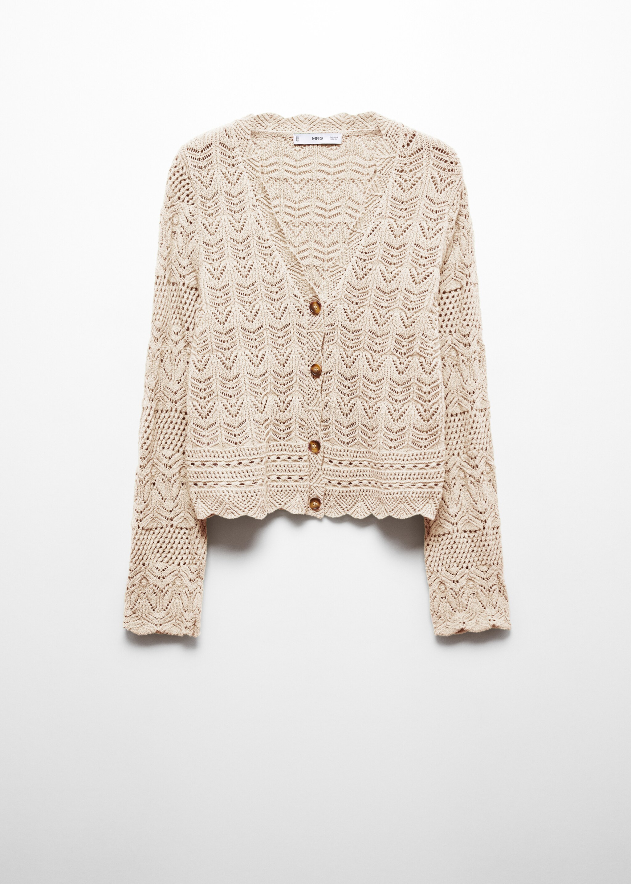 Strickjacke mit Lochdetails - Artikel ohne Model